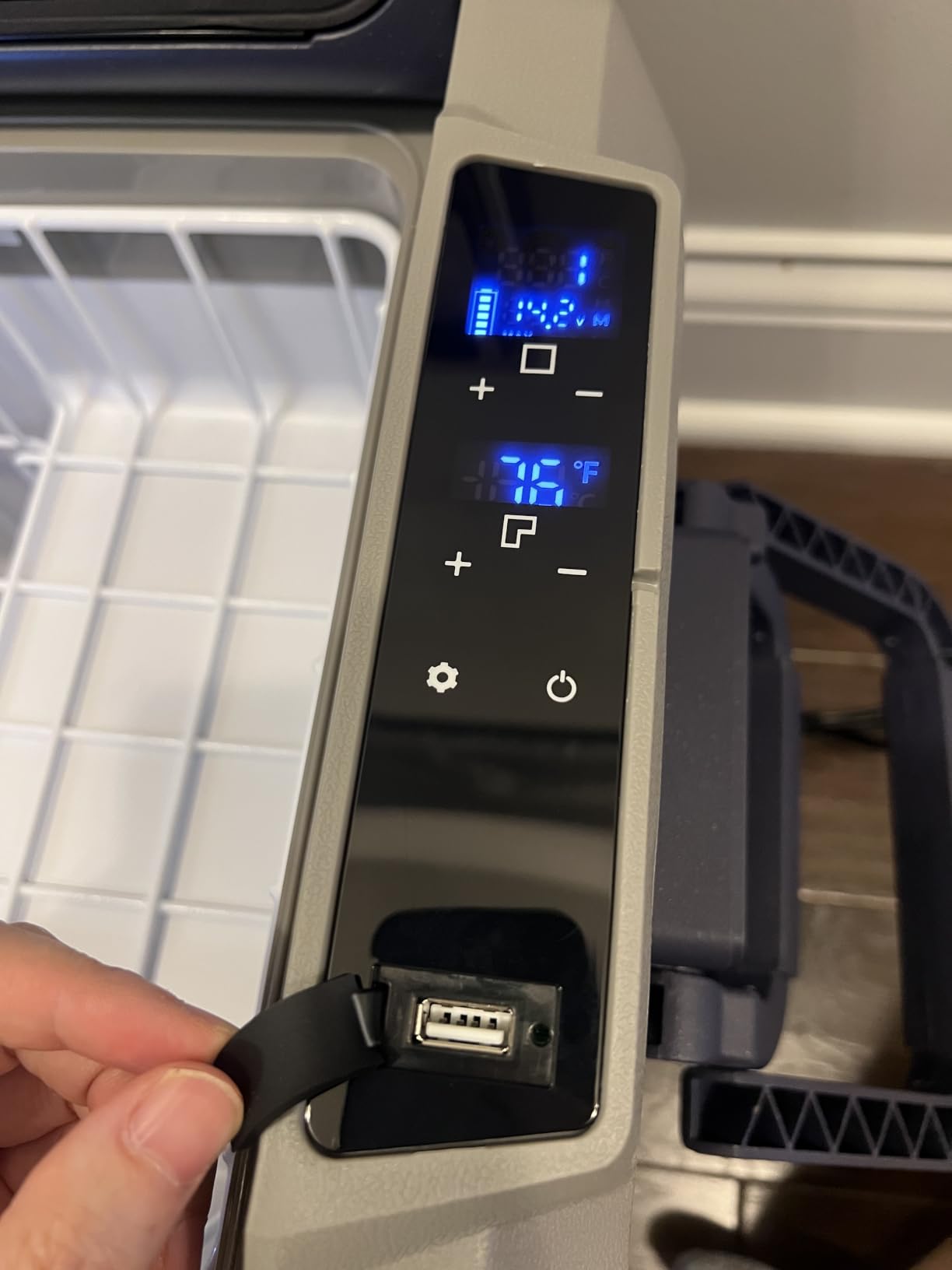 BODEGACOOLER 12 Volt Car Refrigerator,38 Quart Portable Truck Freezer,Electric Cooler Bluetooth Control,(36) -4℉-68℉ RV Refrigerator 12/24V DC and 100-240V AC for Travel,Camping,Road Trips,Van,Home customer photo 1