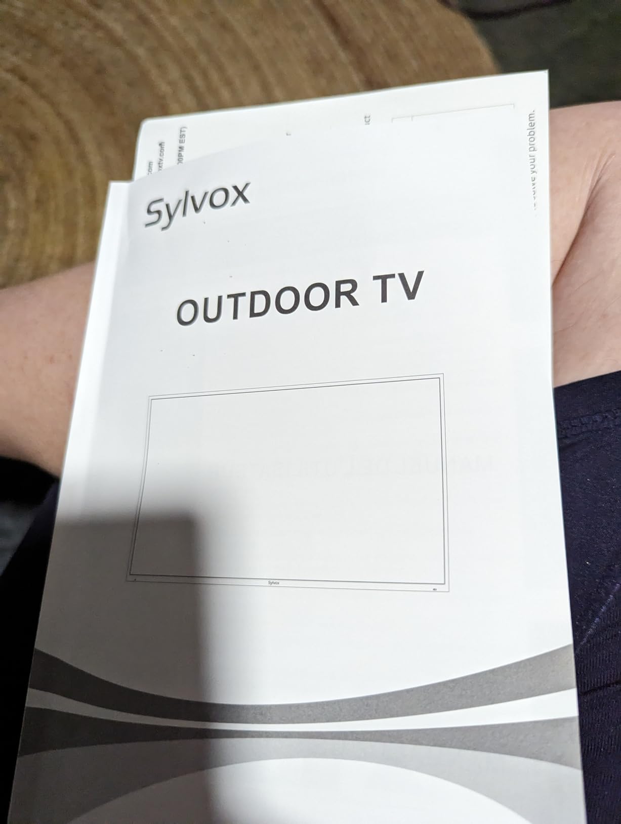 SYLVOX Smart Outdoor TV, 55 inch Outdoor Television 4K Google TV customer photo 2