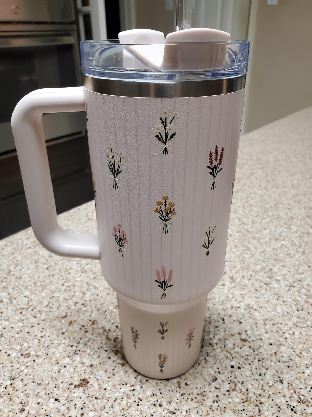 STANLEY Quencher H2.0 Tumbler with Handle and Straw 30 oz | Flowstate 3-Position Lid | Cup Holder Compatible for Travel | Insulated Stainless Steel Cup | BPA-Free | Rose Quartz 2.0 customer photo 1