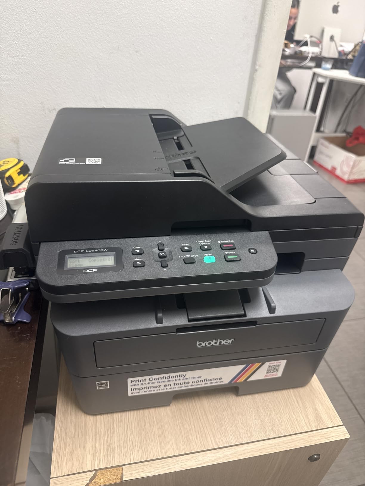 Brother DCP-L2640DW Wireless Compact Monochrome Multi-Function Printer, Copy, Scan, Duplex, Mobile Printing customer photo 1
