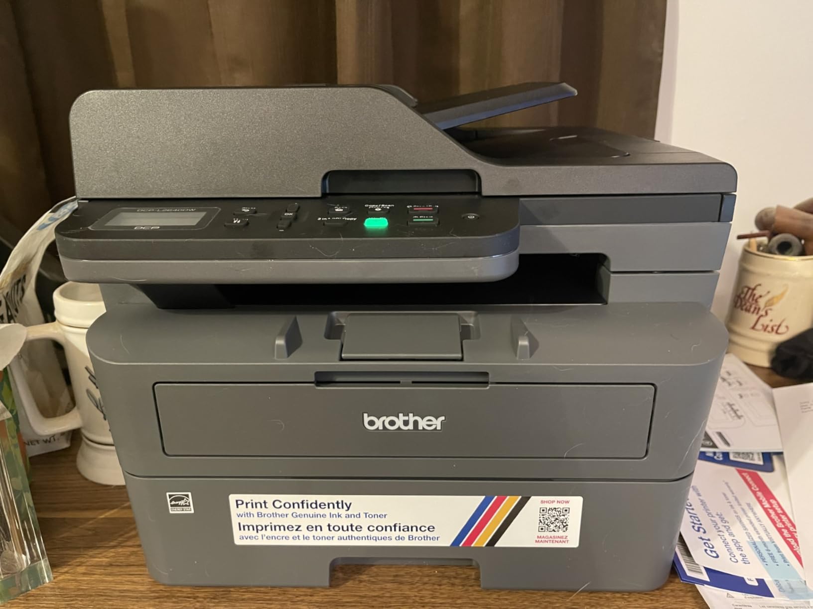 Brother DCP-L2640DW Wireless Compact Monochrome Multi-Function Printer, Copy, Scan, Duplex, Mobile Printing customer photo 2
