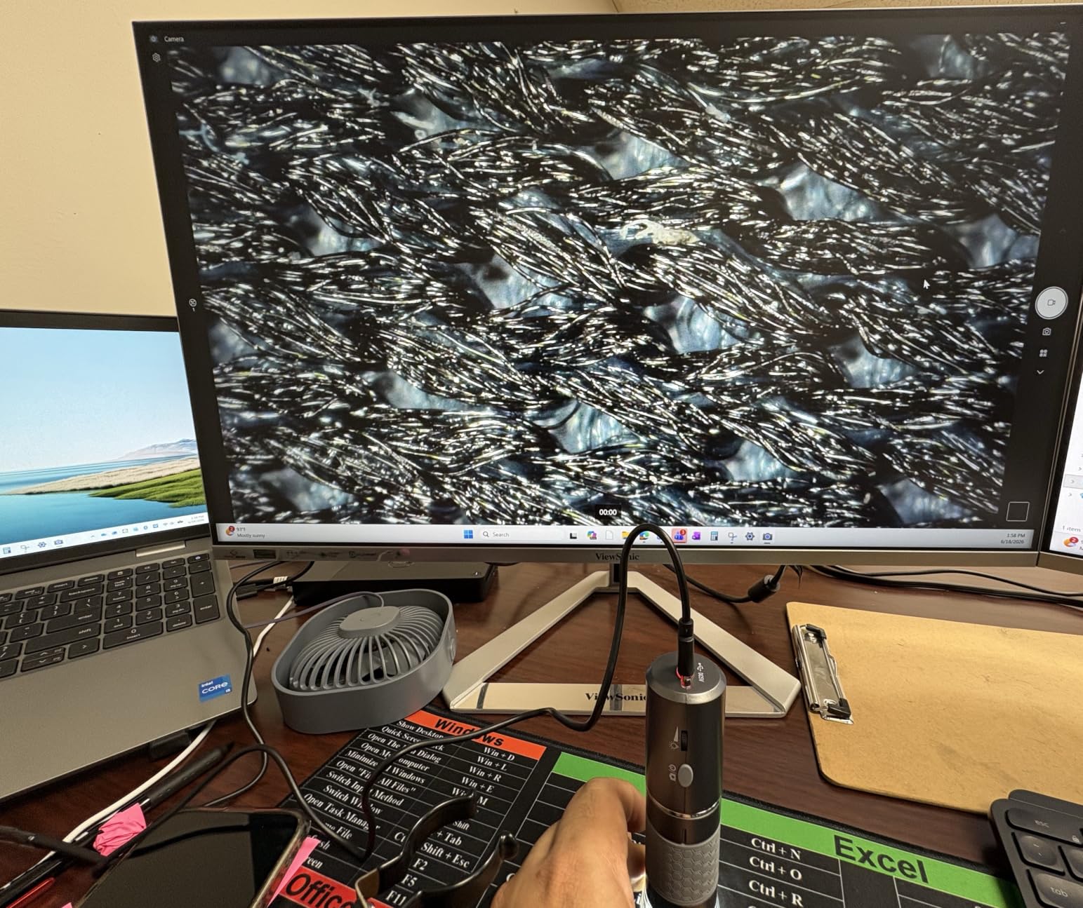 Jiusion 4K 50-1000x WiFi USB Digital Handheld Microscope with Metal Stand customer photo 2
