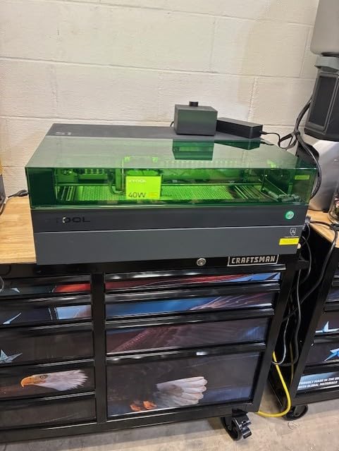 xTool S1 40W Laser Cutter and Laser Engraver for Tumblers, 23.93