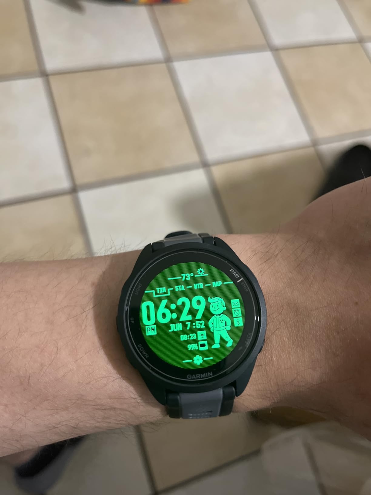 Garmin Forerunner® 165, Running Smartwatch, 43mm, Black customer photo 2