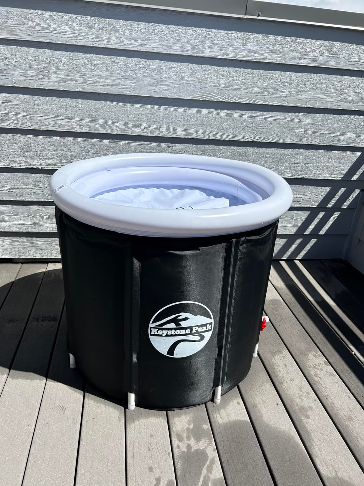 Cold Plunge Tub – Portable Ice Bath Tub for Athletes & Adults – Inflatable Bathtub for Cold Water Therapy, Sports Recovery & Wellness – Outdoor & Indoor Use – 5-Year Assurance customer photo 1
