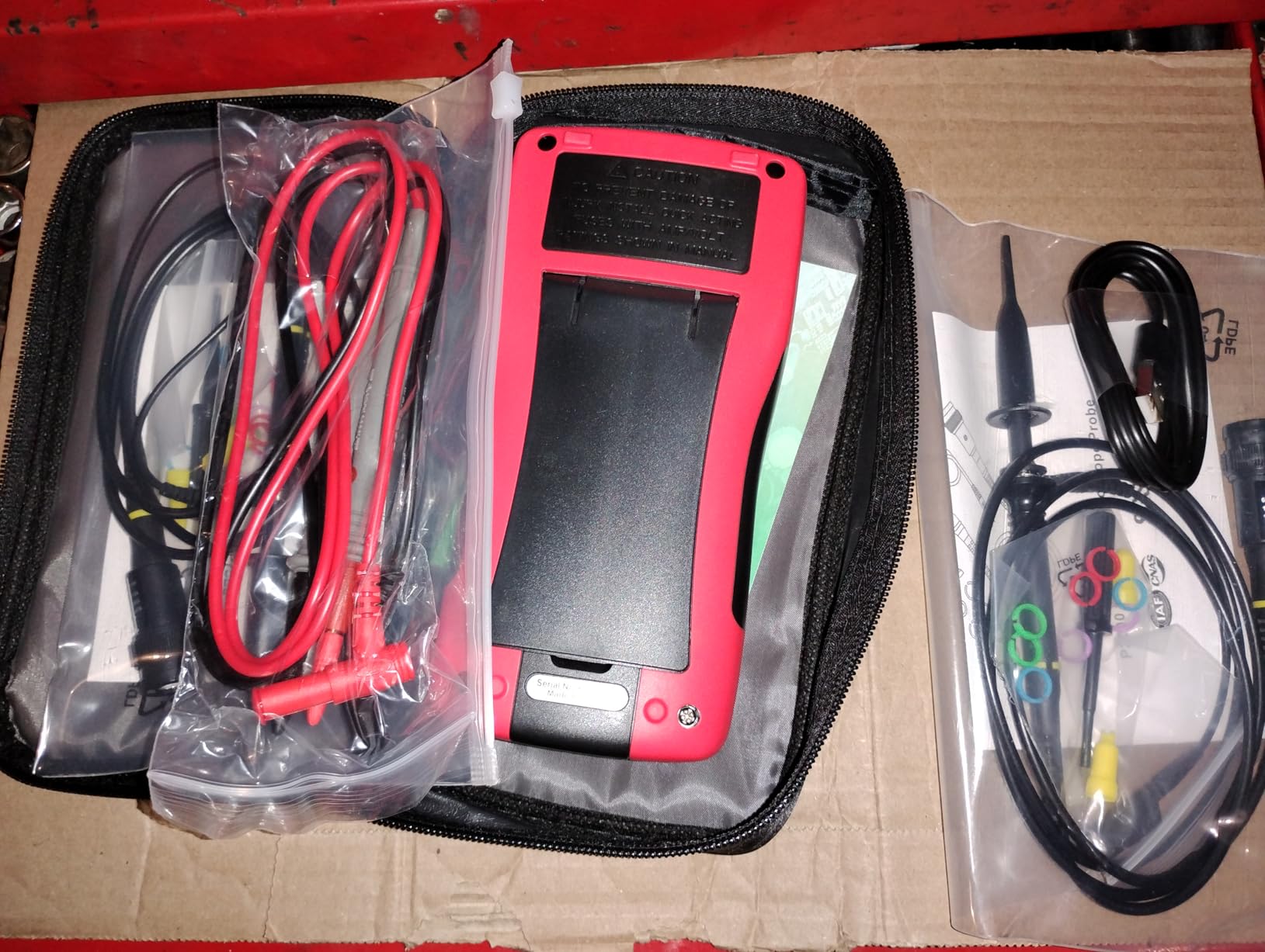 3 in 1 Handheld Oscilloscope Automotive Dual Channel 50MHz with Digital Multimeter and Signal Generator customer photo 1