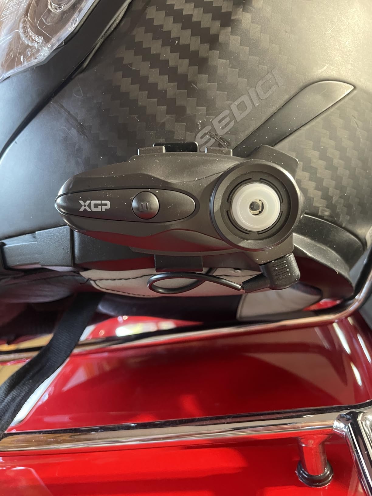 XGP X10 10 Riders Group Mesh Motorcycle Intercom, 3000m Motorcycle Bluetooth Headset V5.3 with Audio Multitasking, Helmet Communication Systems with Hi-Fi Speakers for ATV/Snowmobile,1 Pack, Grey customer photo 1