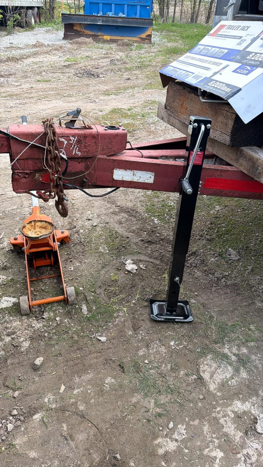 FZZD 8000 lbs Swivel Trailer Jack, Weld-On Pipe Mount Tongue Jack customer photo 1