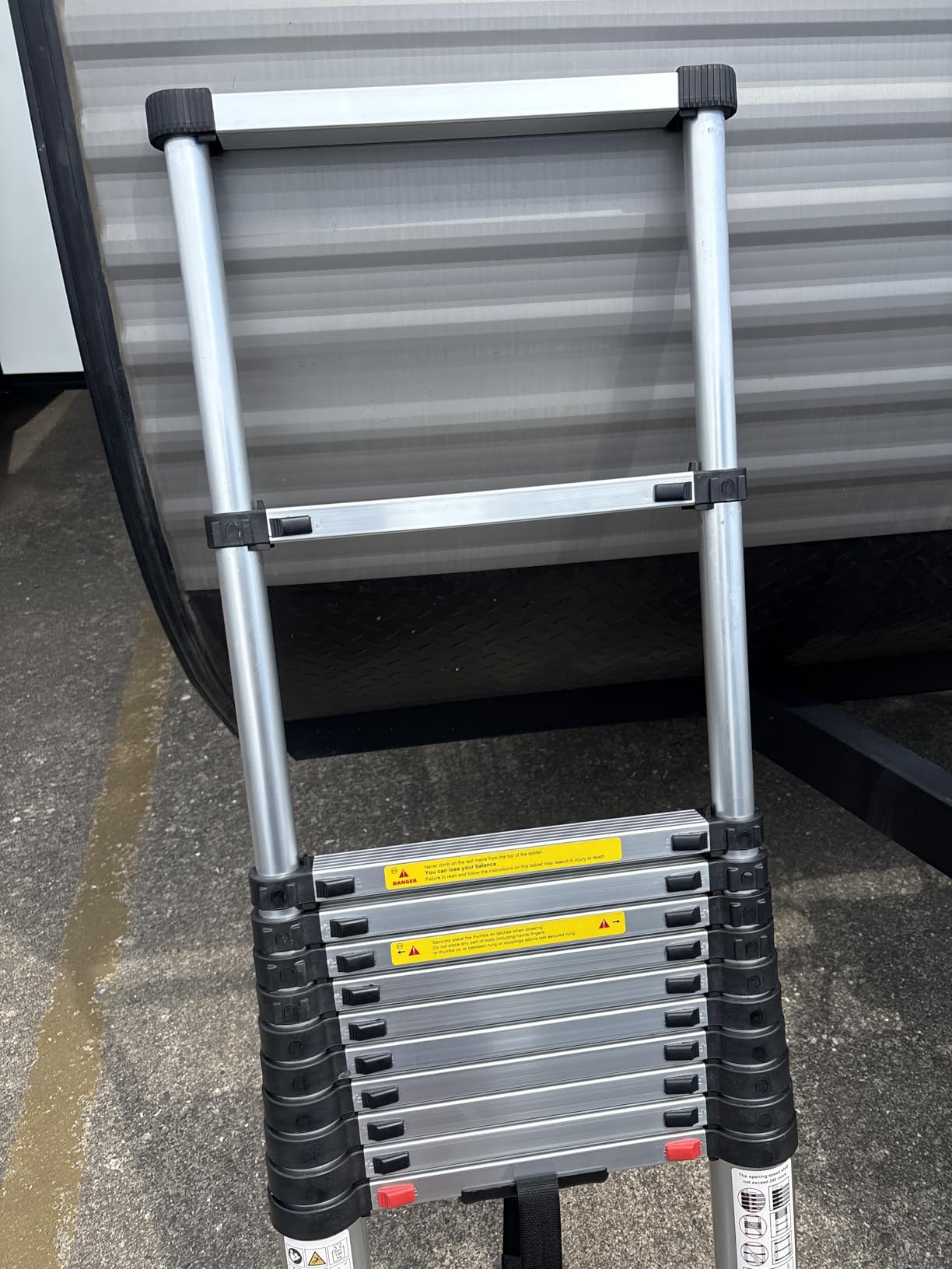 Telescoping Ladder,12.5 FT Extension Ladder, Heavy Duty 330lbs Max Capacity customer photo 1