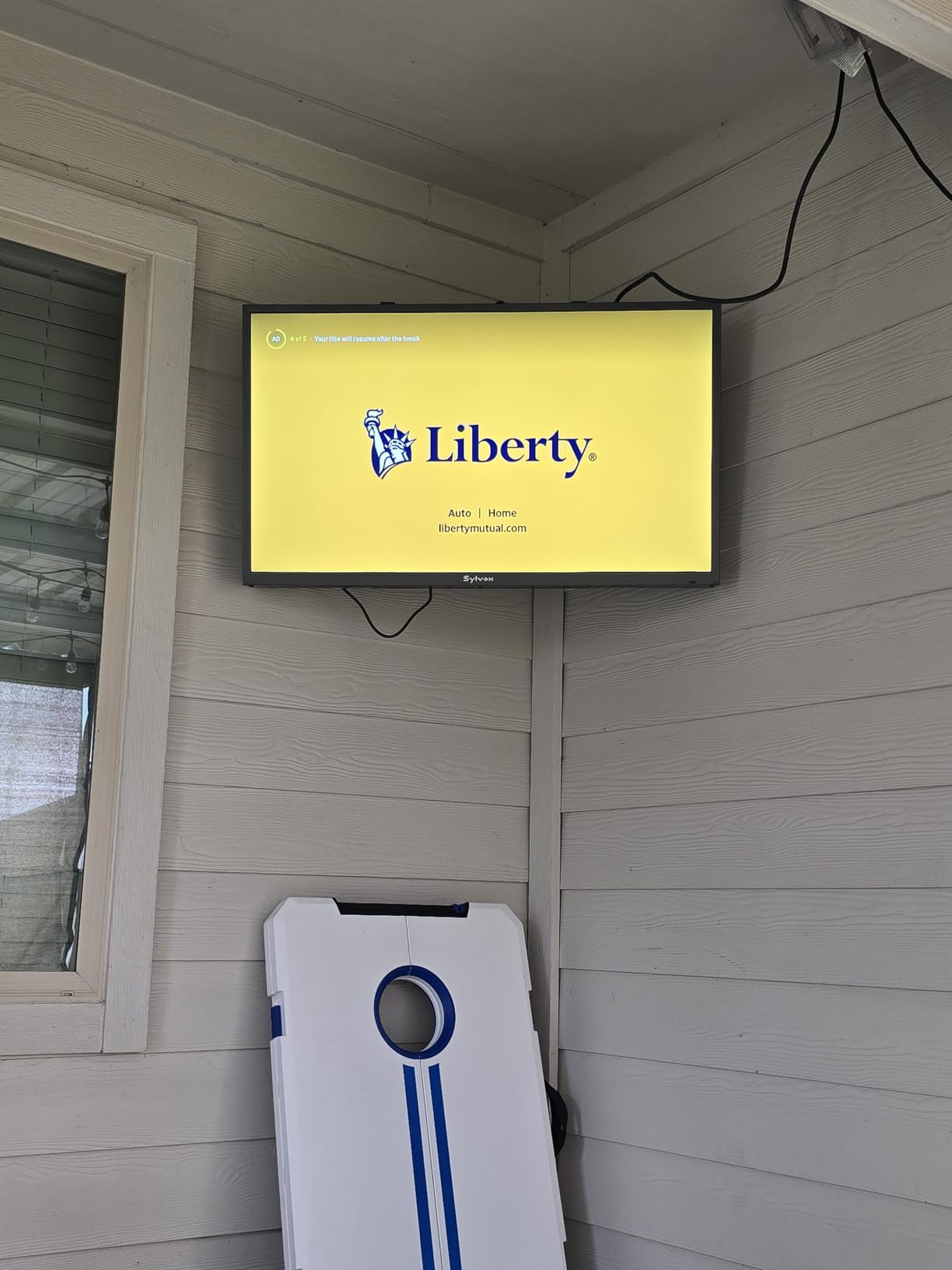 SYLVOX Outdoor TV, 43 inch Smart Waterproof Outdoor TV, 4K UHD Weatherproof customer photo 2