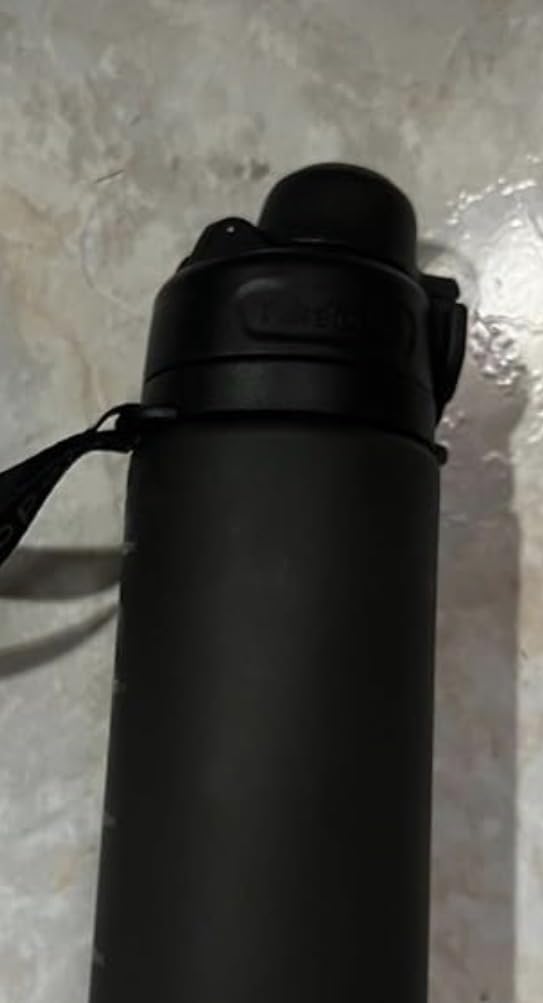 TakeToday Collapsible Water Bottles 21oz (600mL), Foldable Platinum Silicone Travel Water Bottle with Straw & Carry Strap, Leak-Resistant Screw Lid, Wide Mouth, BPA-Free for Hiking, Camping, Travel customer photo 1