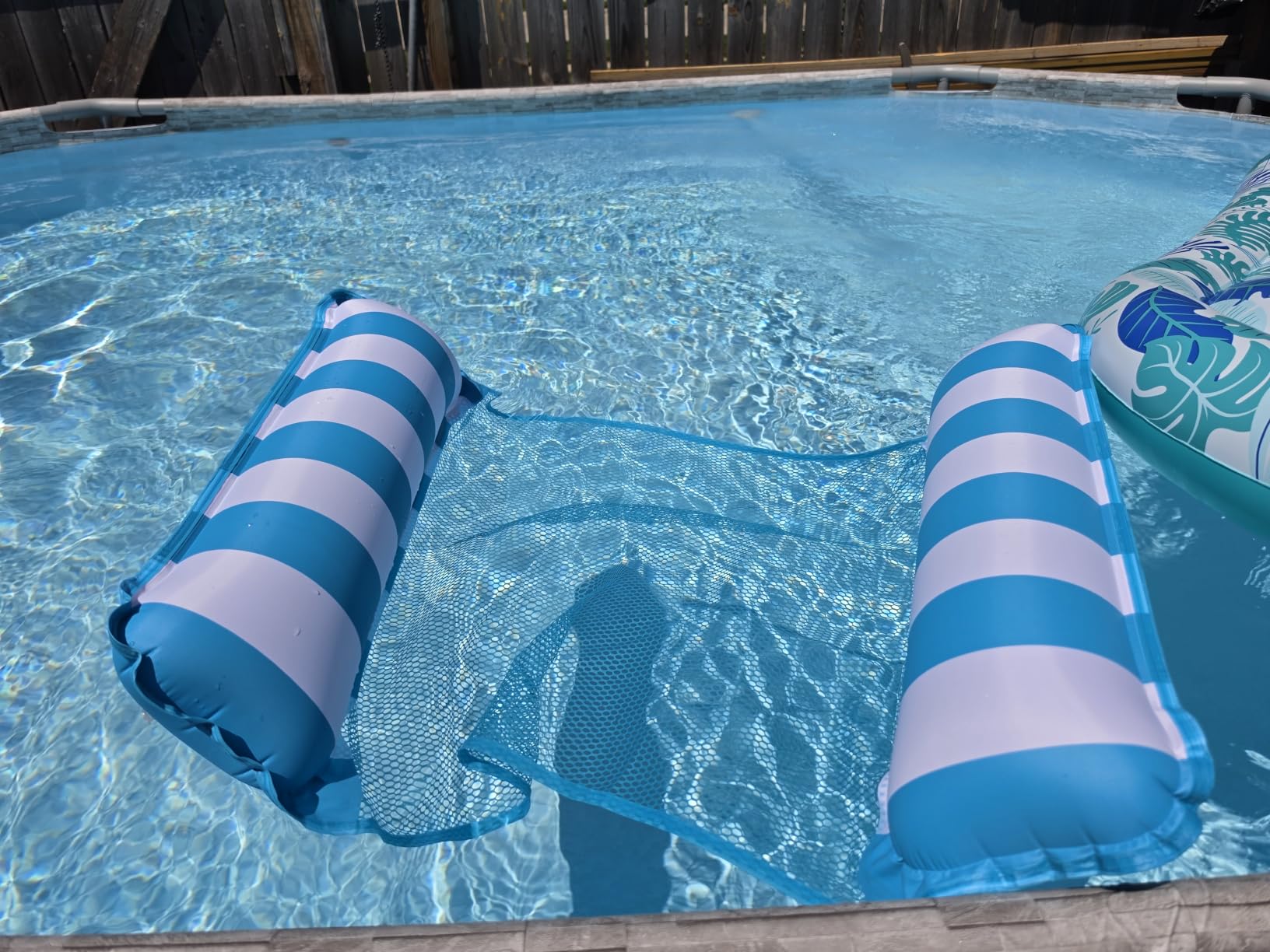 Aqua 4-in-1 Monterey Hammock Pool Float & Water Hammocks – 2-3-4 Multipacks – Multiple Colors/Styles – for Adults and Kids Floating customer photo 1