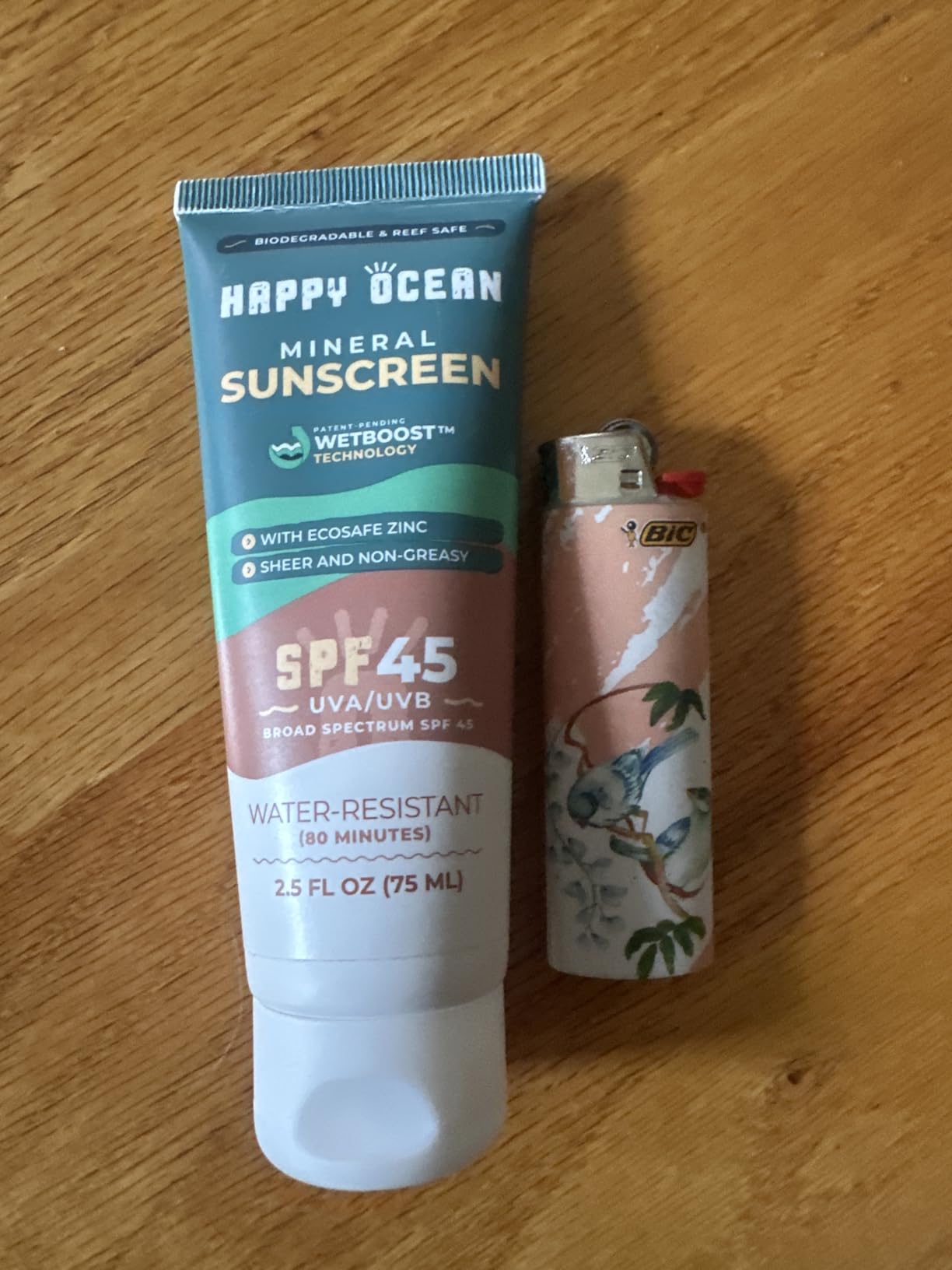 Happy Ocean Reef Safe Mineral Sunscreen SPF 45, Non-Nano Zinc Oxide, 2.5 oz customer photo 1
