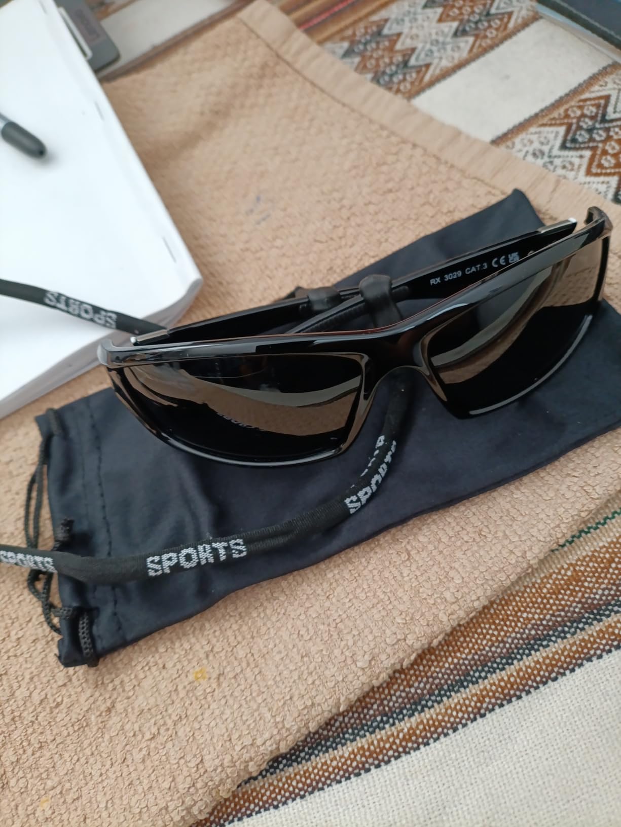 Polarized Sports Wrap Around Sunglasses Men Fishing Running Golf customer photo 2