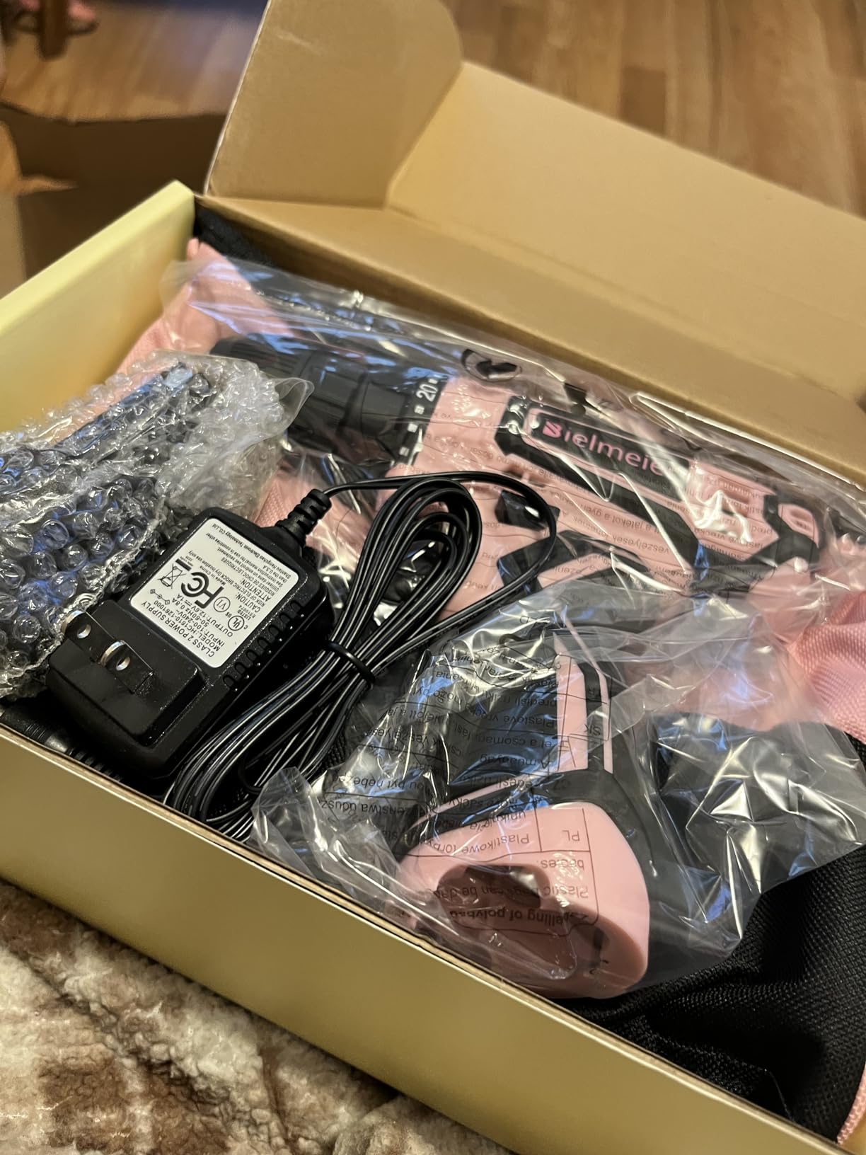 Bielmeier 20V 236Pcs Cordless Pink Drill Set for Women, Home Tool Kit customer photo 2