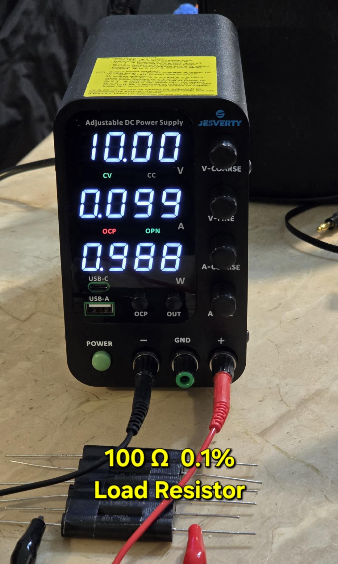DC Power Supply Variable, 0-32V 0-10A Switching Bench Power Supply with 20W USB & Type-C Quick-Charge, Encoder Corase & Fine Adjustment Knob, Output Switch, 4-Digit LED Display - SPS-3010V customer photo 2