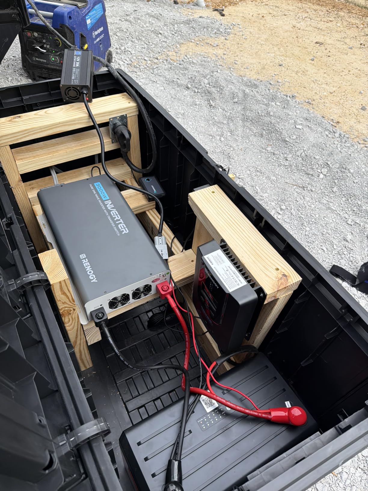 Renogy Inverter PUH, 3000W Pure Sine Wave Power Inverter with UPS Transfer Switch & Bluetooth, 12V DC to 120V AC Converter for RV, Truck, Home,Camping - 6000W Surge Power, Remote Monitoring customer photo 2