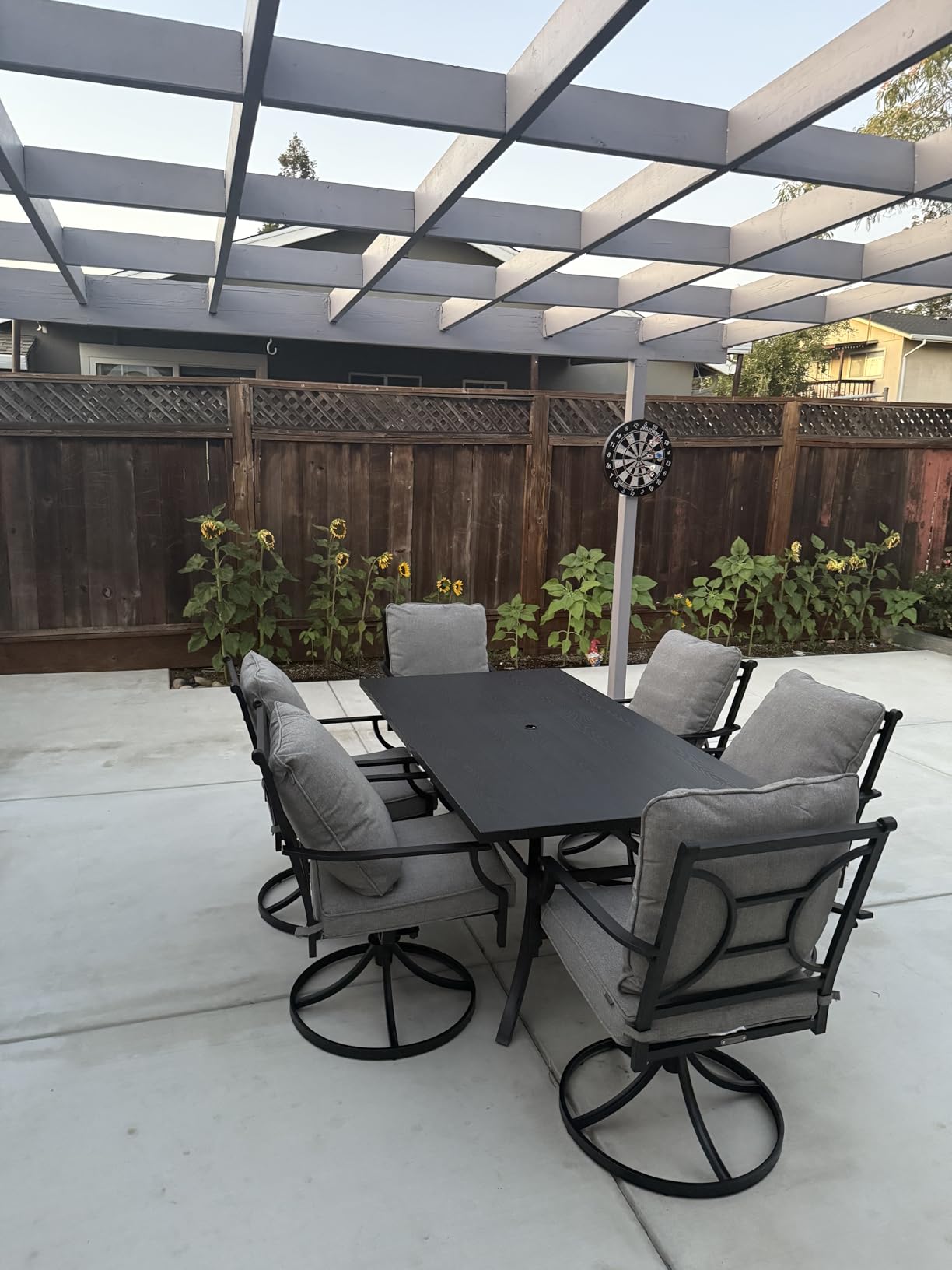 Grand patio 9-Piece Outdoor Dining Set for 8 with Swivel Patio Chairs customer photo 2