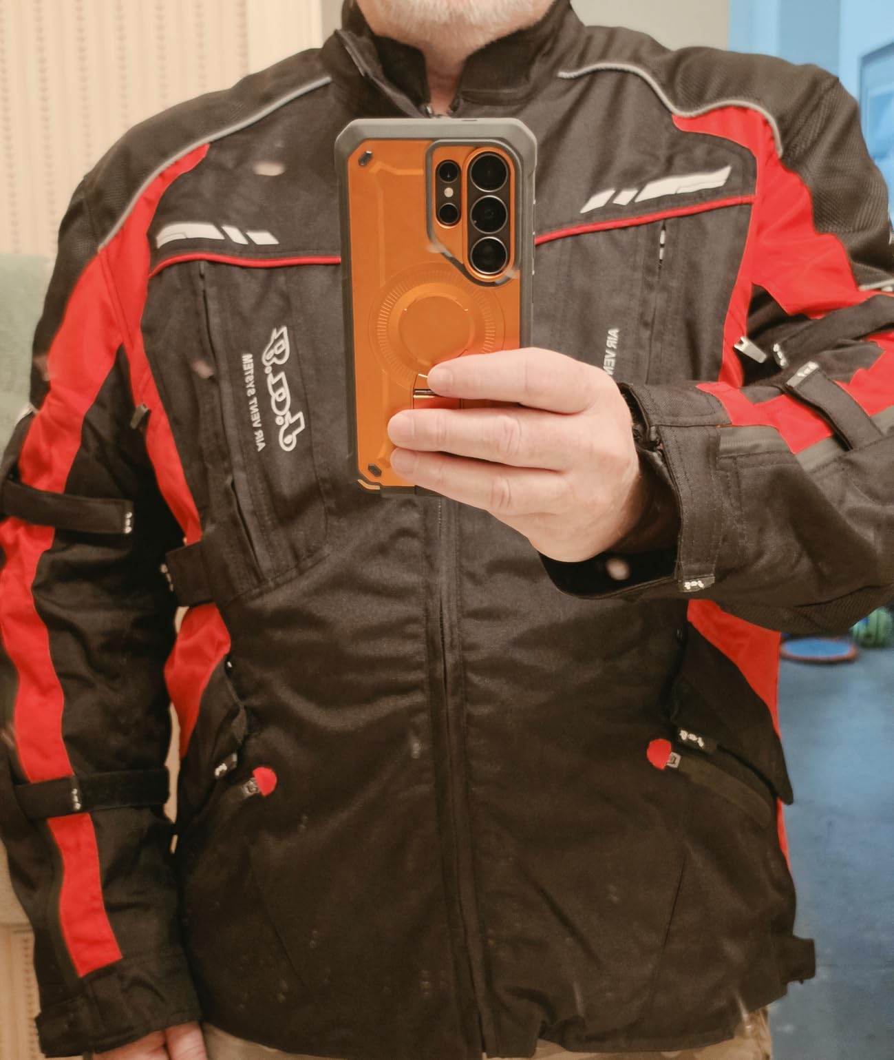 JAG Touring Motorcycle Jacket Men, Protective Adventure Biker Riding Jacket customer photo 2