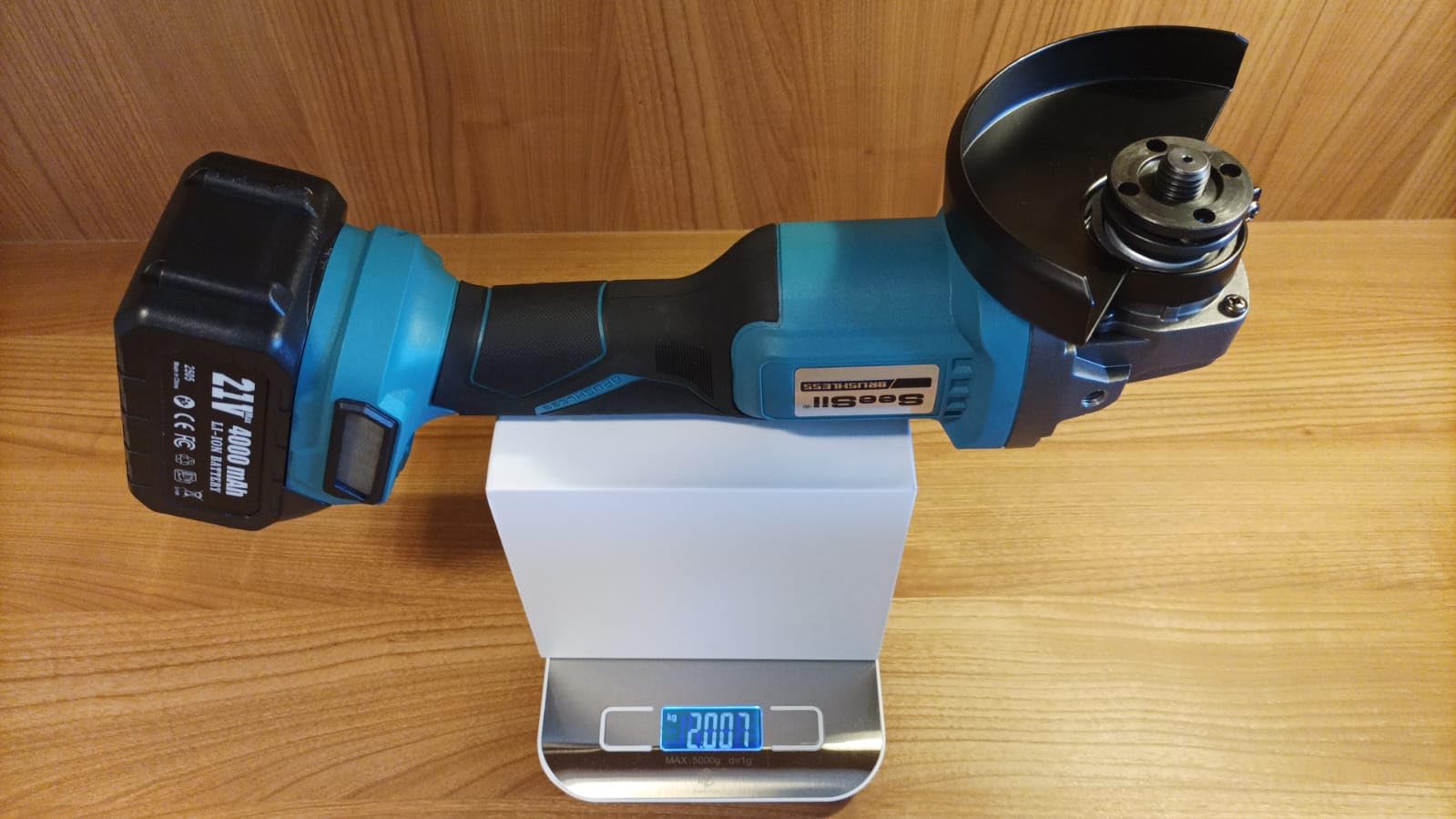 SEESII Cordless Angle Grinder 4-1/2 Inch, 10000RPM Brushless Motor customer photo 1