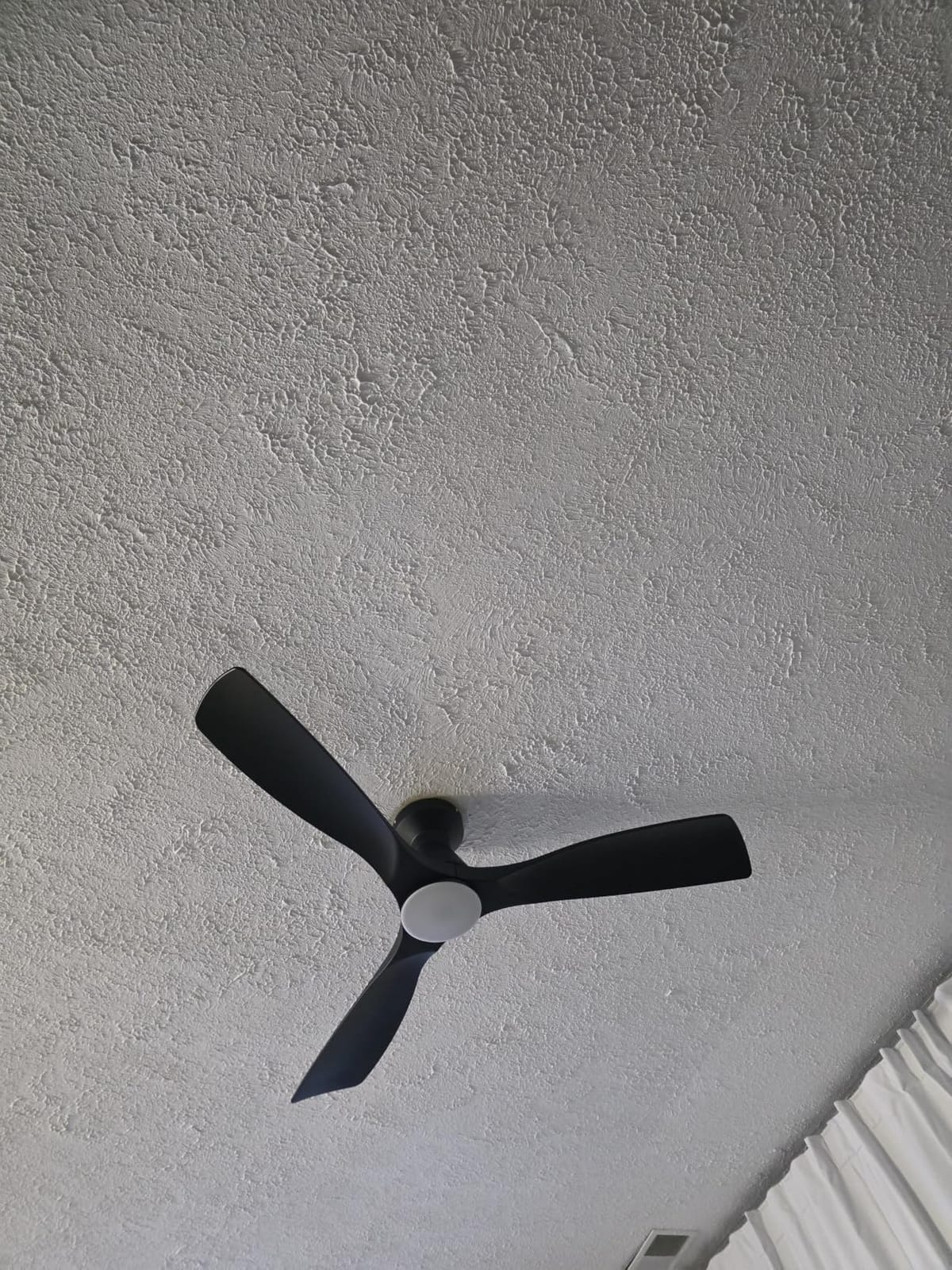 Depuley 52-Inch Ceiling Fans with Lights: Black 3 Blade Flush Mount Low Profile Ceiling Fan for Bedroom - Dimmable Indoor Outdoor Fan with Remote Control Ultra Quiet DC Motor Timer customer photo 2