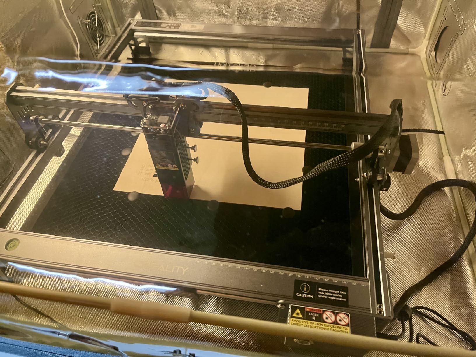CREALITY FALCON 10w Laser Engraver with Air Assist, Laser Engraving Machine with Rotary Roller, 72W High Precision Laser Cutter and Engraver for Wood, Metal, Acrylic, Cylindrical Objects, Tumblers customer photo 2