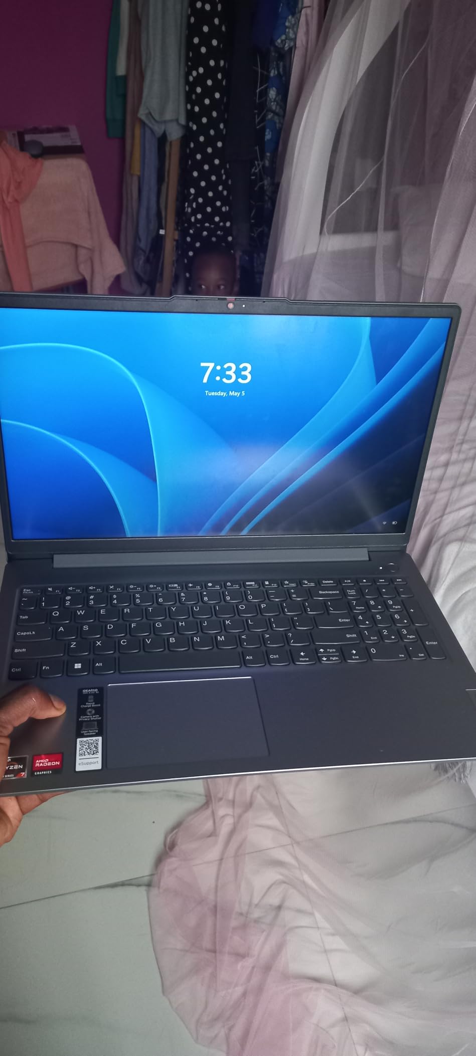 Lenovo IdeaPad Slim 3 Laptop 2025 15.6” FHD 1920 x 1080 Touchscreen, AMD Ryzen 7 5825U, 8-core, AMD Radeon Graphics, 16GB DDR4, 512GB SSD, Wi-Fi 6, Bluetooth 5.2, 720p HD Camera, Windows 11 Home customer photo 1