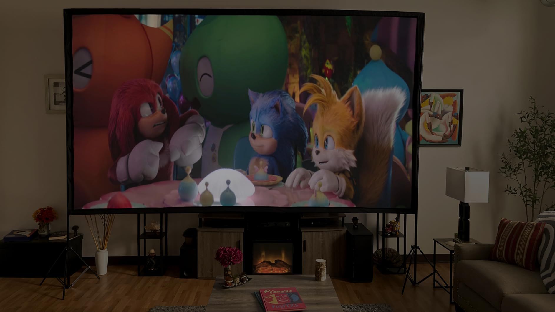 ONOAYO Outdoor-Projector-4K with AI Auto Focus,50WDolby Audio,Built-in Apps customer photo 1
