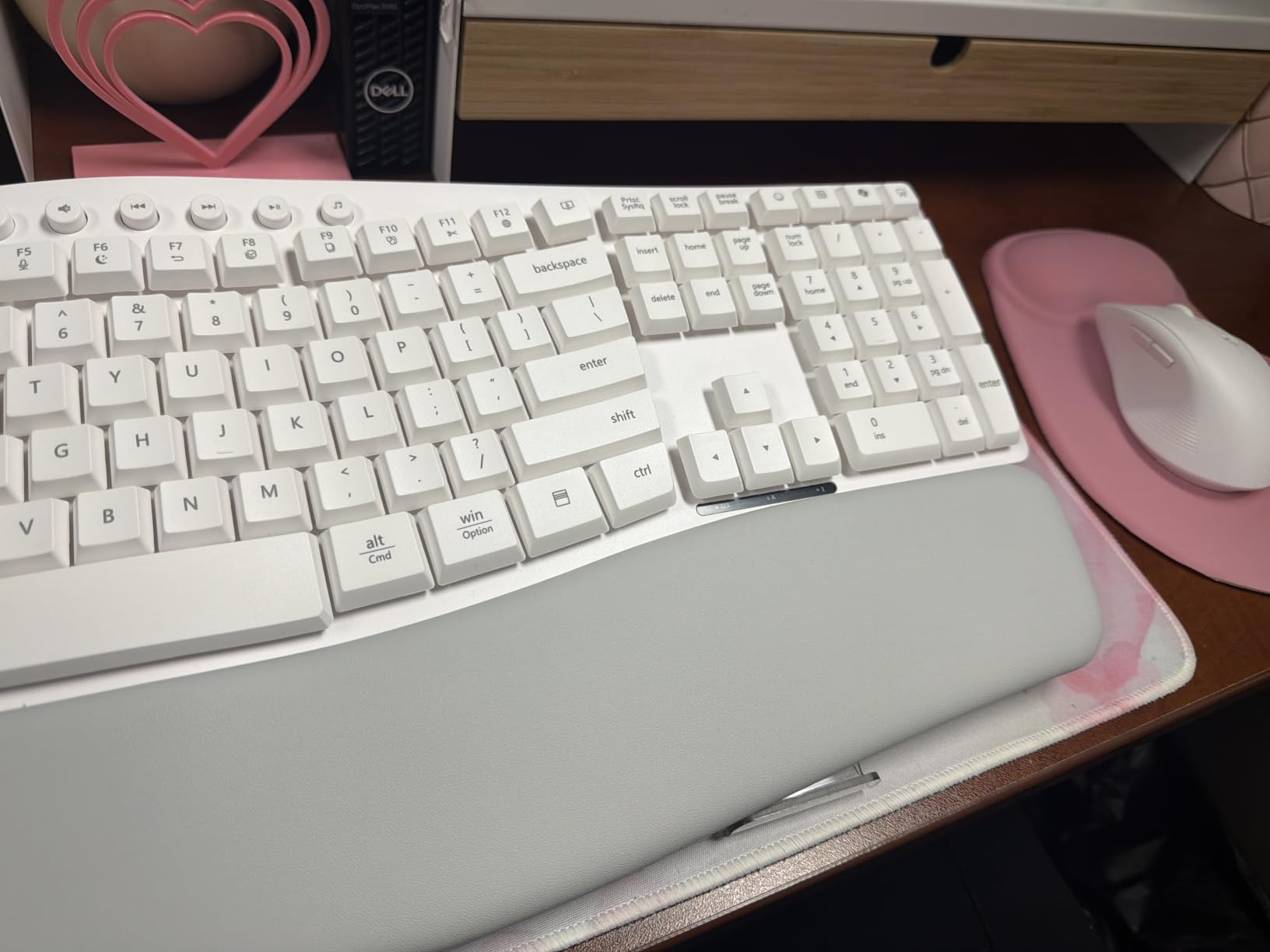 SABLUTE Wireless Keyboard and Mouse Combo, Ergonomic Wave, 30dB Quiet, MA41 customer photo 1