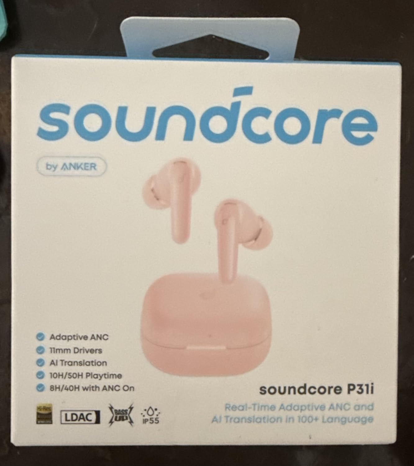 Soundcore P31i by Anker Translation Earbuds with Real-Time Adaptive ANC customer photo 1