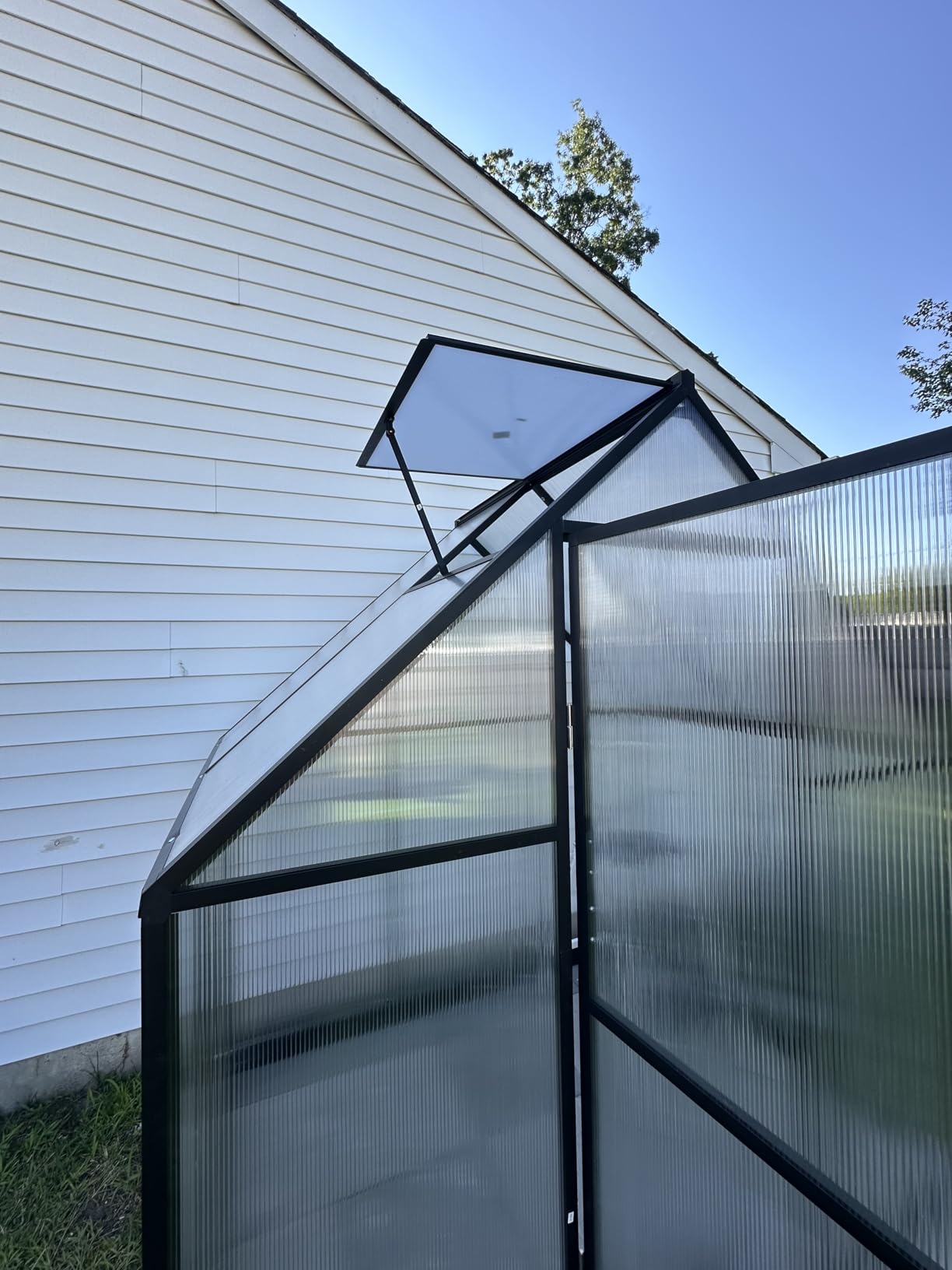 12x12 FT T-Shape Greenhouses, Polycarbonate Green House with UV Protection customer photo 1