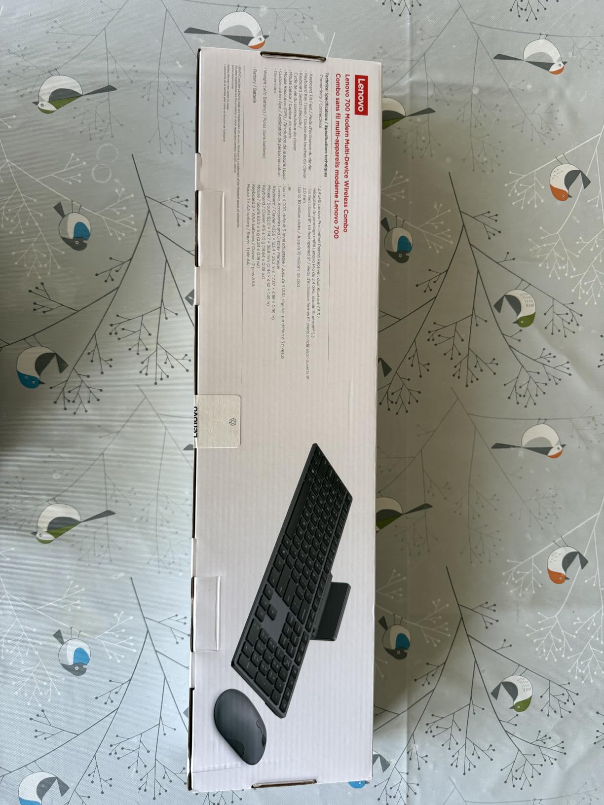 Lenovo 700 Modern Wireless Keyboard & Mouse Combo, 2.4 GHz Dongle & Dual Bluetooth Connection, AES-128 Encryption, 36 Month Battery Life, Quiet Mouse, Luna Grey customer photo 2