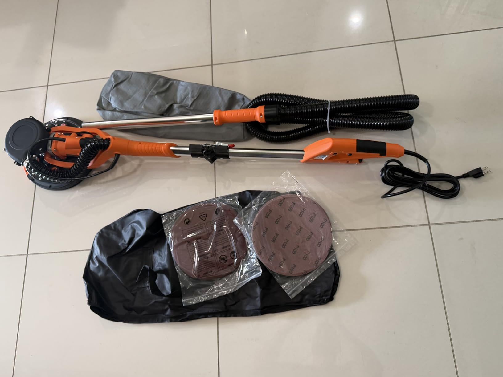 Drywall Sander Tool, KUPERIA 8.5 Amp Popcorn Ceiling Removal Tool, Orange customer photo 2