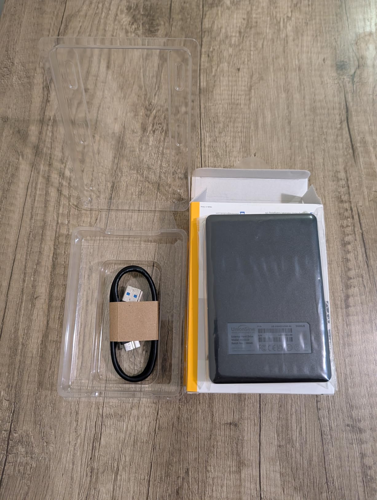 UnionSine 1TB Ultra Slim Portable External Hard Drive HDD-USB 3.0 customer photo 2