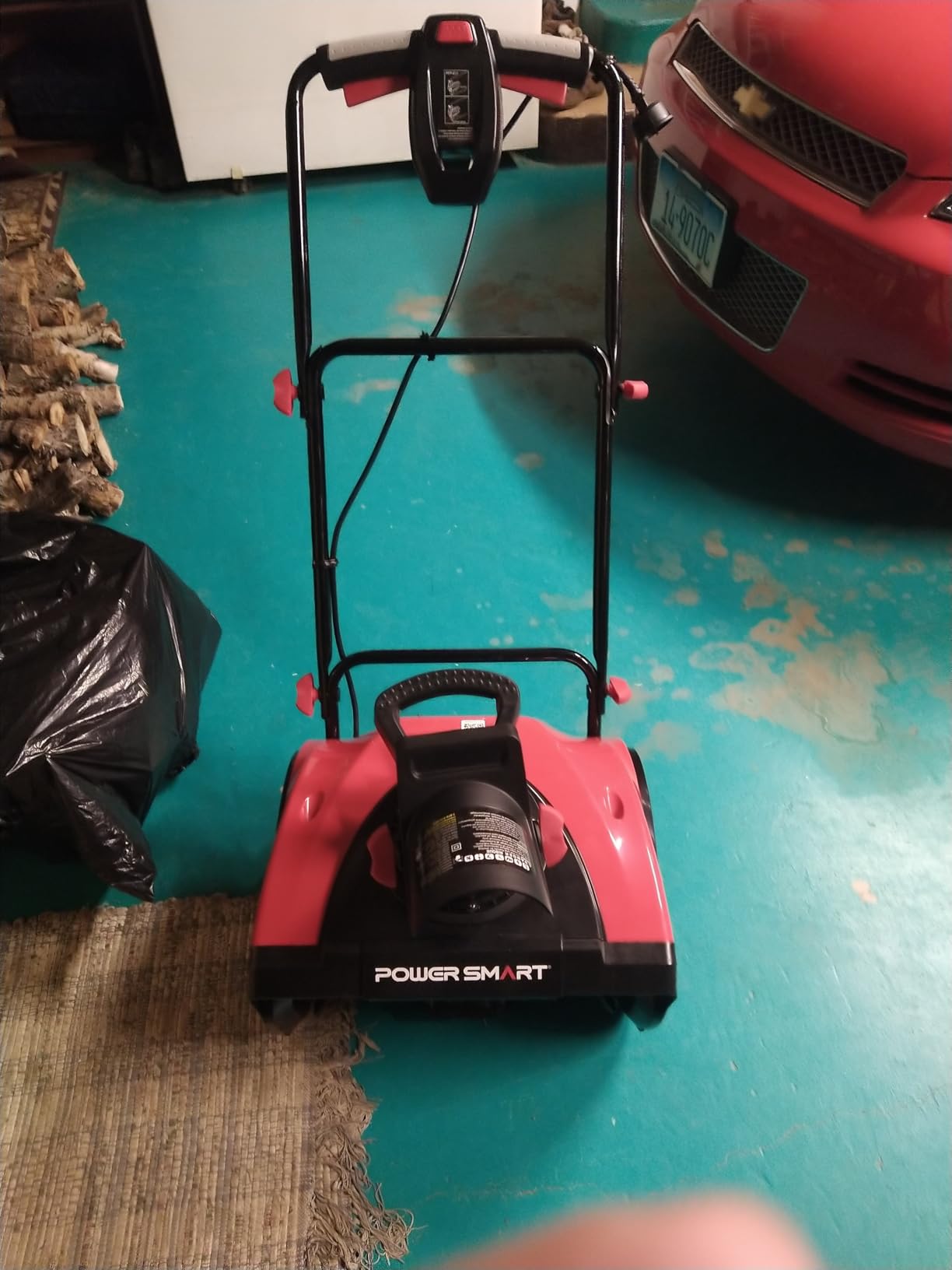 PowerSmart Electric Snow Blower, 21-Inch Corded Snow Thrower, 15-Amp, with LED Light for Yard Driveway Deck customer photo 2