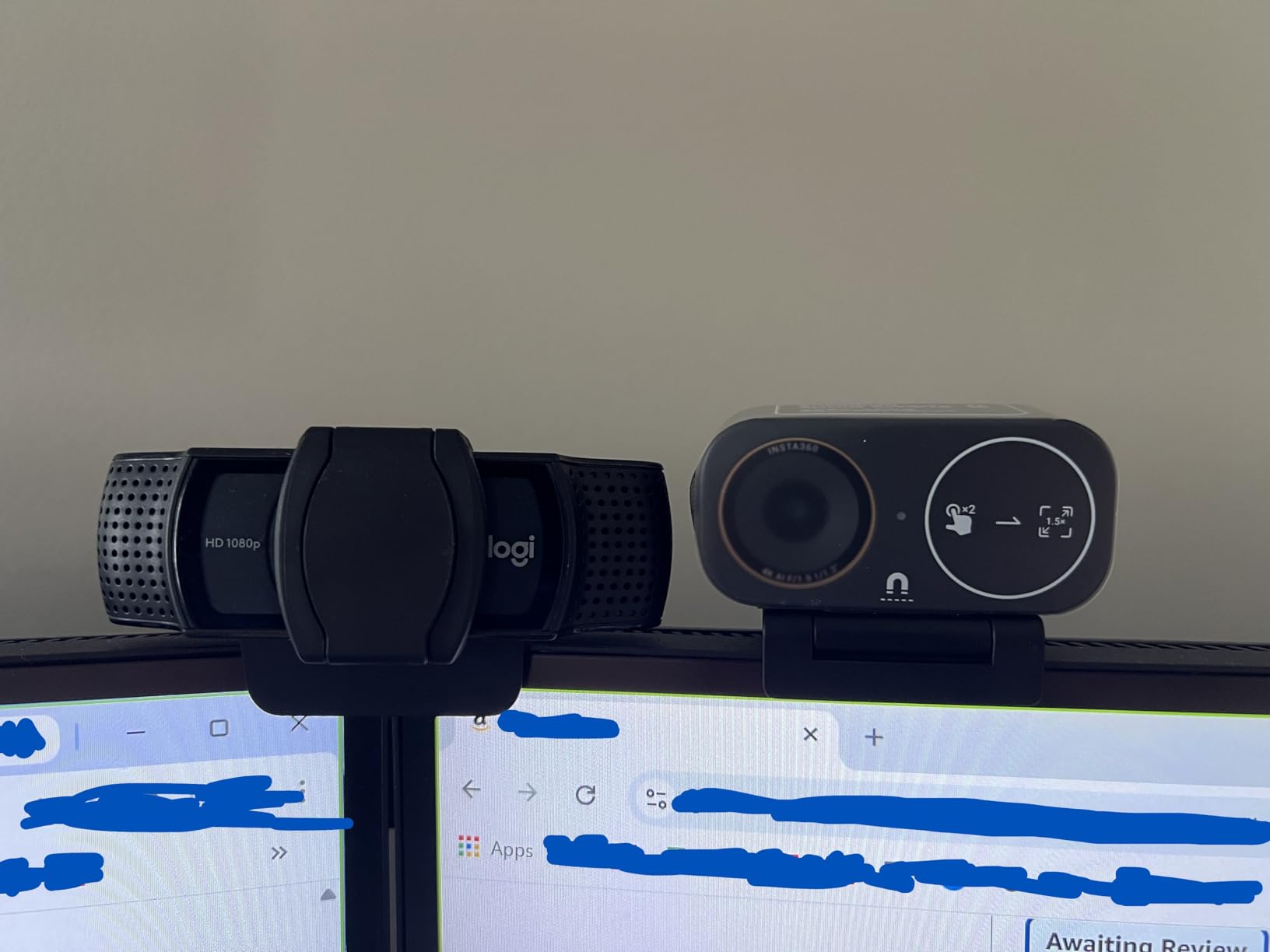 Insta360 Link 2C Pro – 4K Webcam for PC/Mac, 1/1.3” Sensor, Low-Light, Auto Framing, HDR, Directional Noise-Canceling Mics, Supports Stream Deck, Zoom, Teams, Twitch for Streaming or Meetings customer photo 1