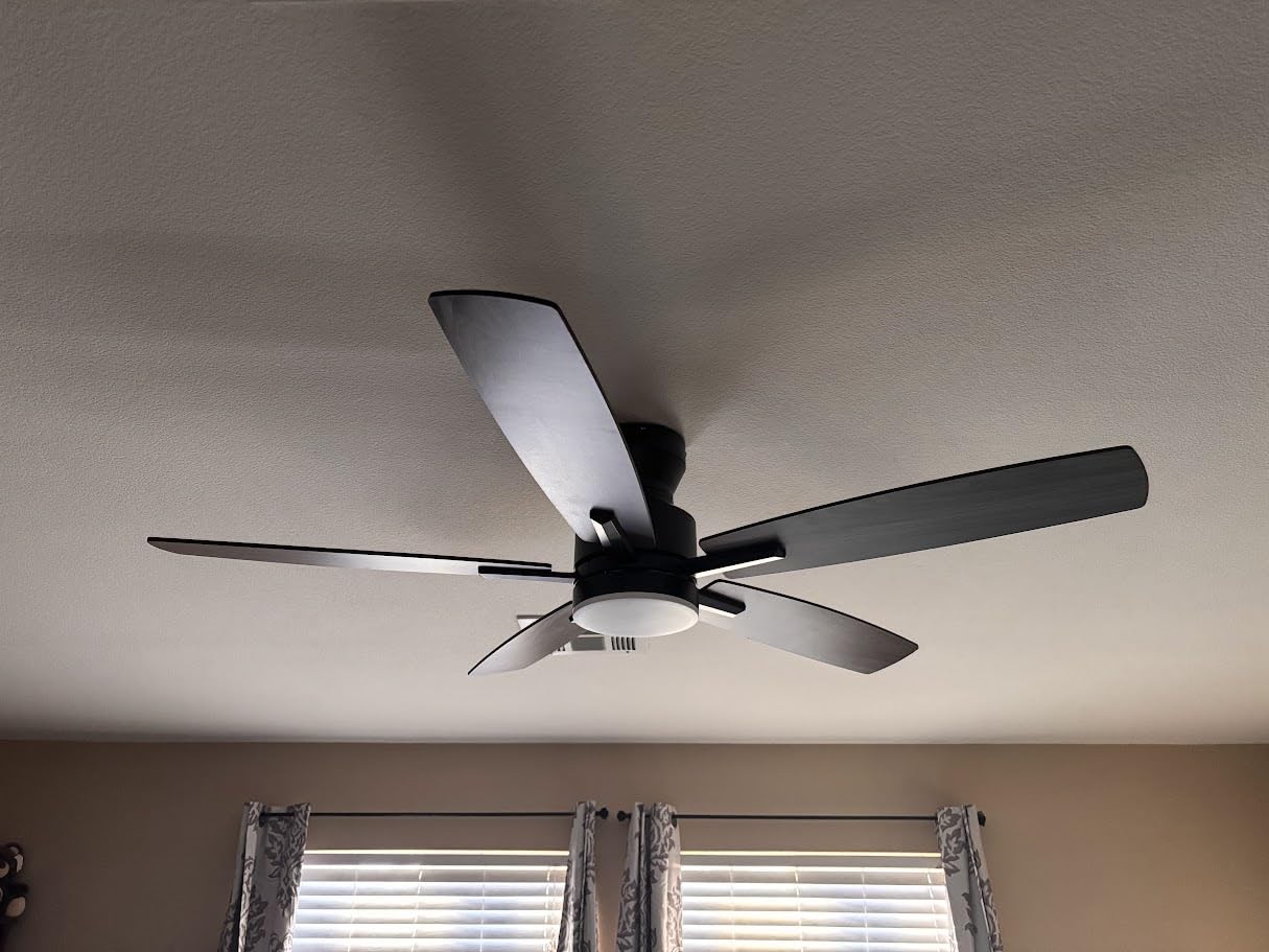 Ohniyou 52'' Low Profile Ceiling Fan No Light, for Indoor/Covered Outdoor customer photo 2