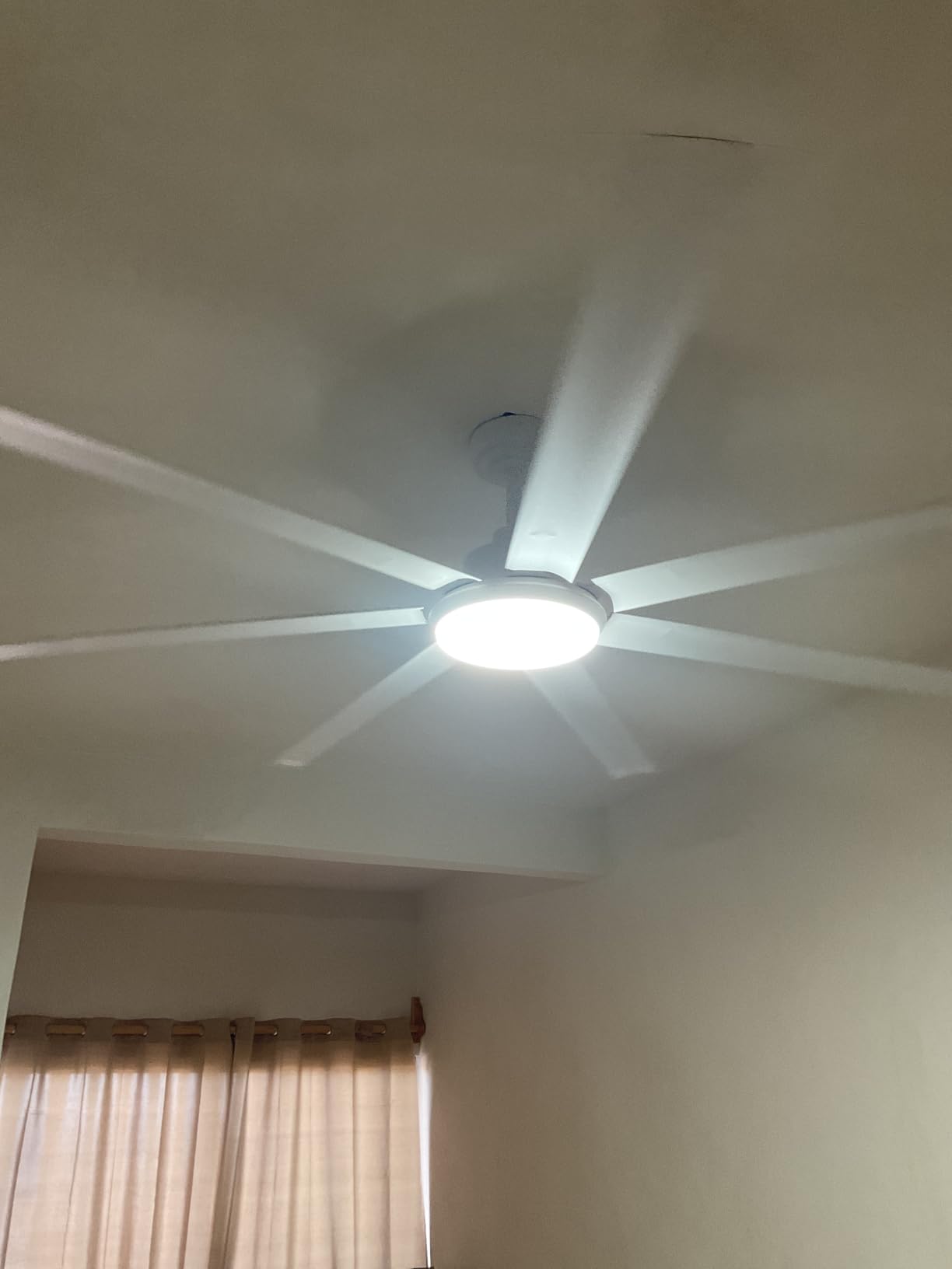 Ohniyou 108'' Industrial Ceiling Fan No Light for Warehouse, Silver customer photo 1