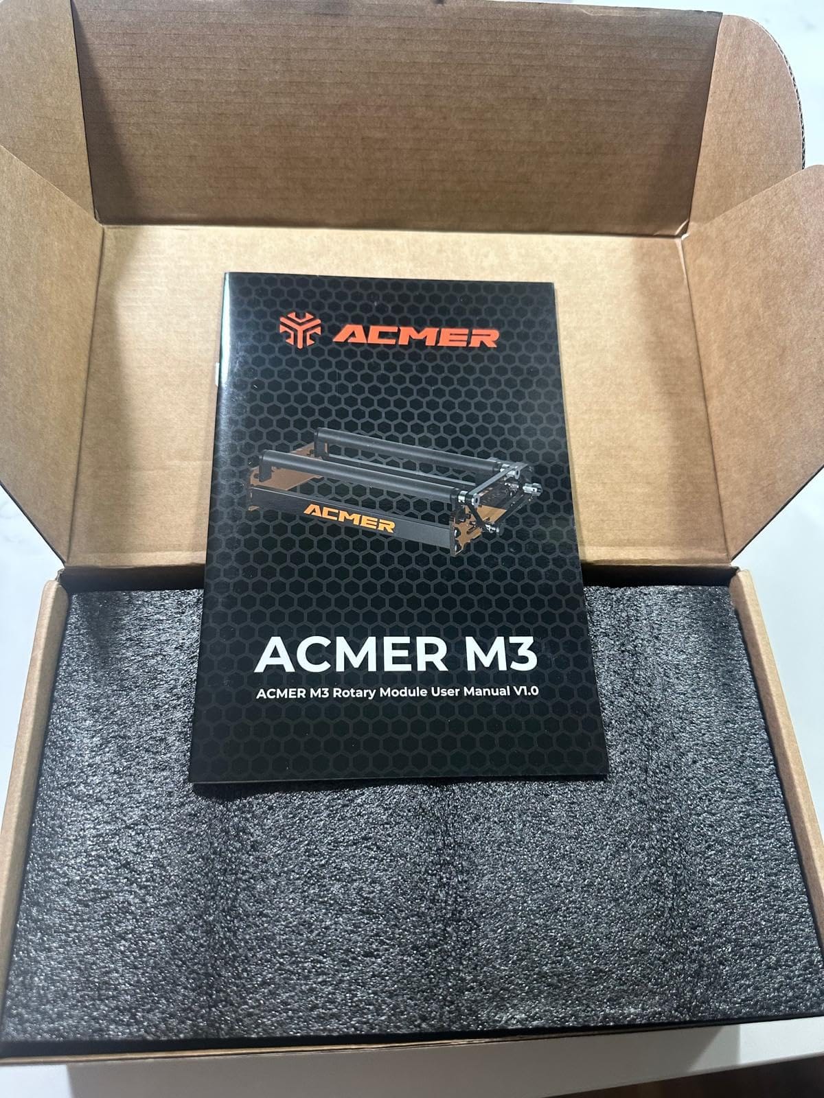 ACMER M4 Laser Rotary Roller, 360° Y-Axis Rotary Attachment for Laser Engraver, 3–150mm Adjustable Engraving Space, for Cylindrical Objects, Rings, Compatible with Most Laser Engravers customer photo 2