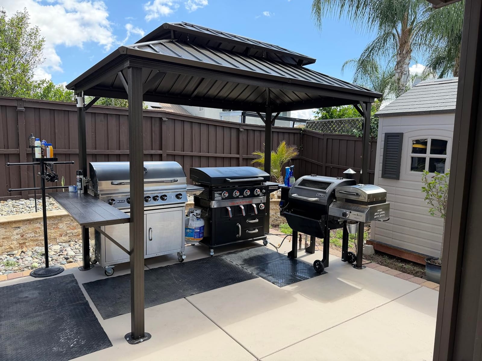 PURPLE LEAF Hardtop Gazebo 12' X 20' Aluminum Solarium Double Roof Bronze customer photo 2