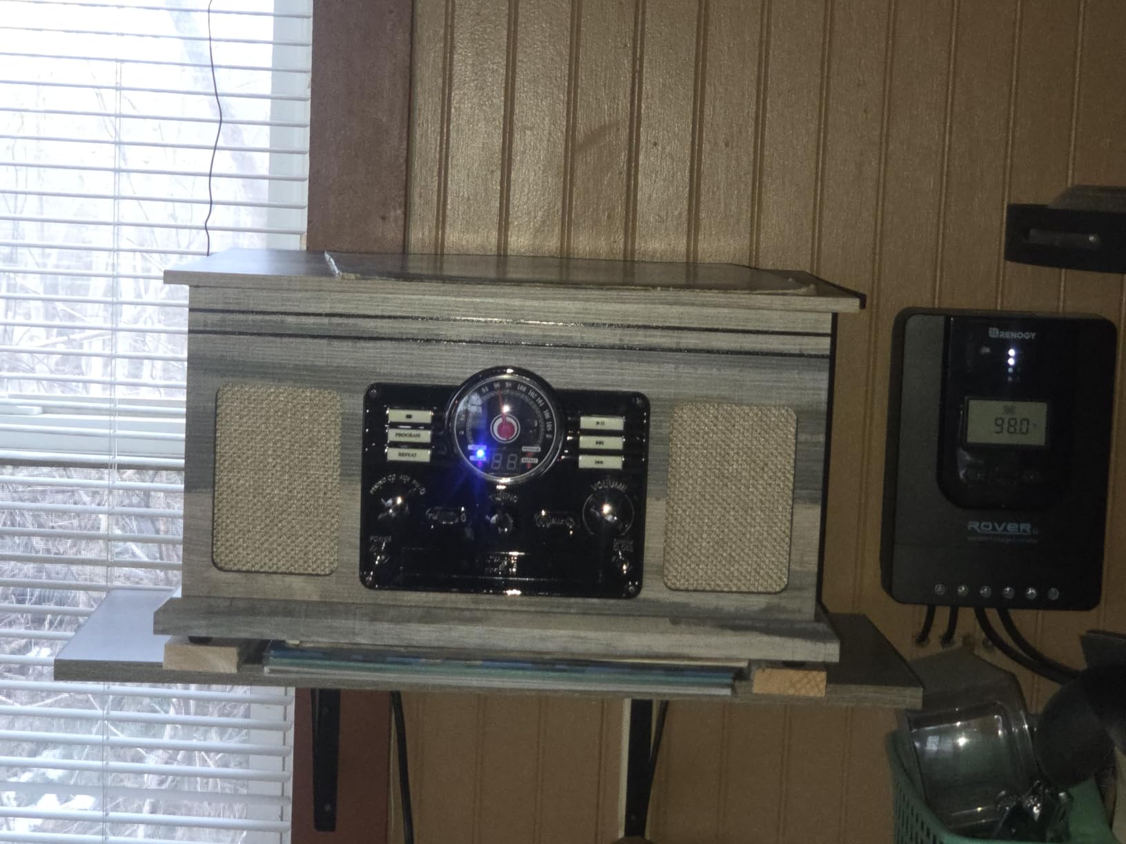 Victrola Quincy - 6-in-1 Bluetooth Record Player - Walnut customer photo 2
