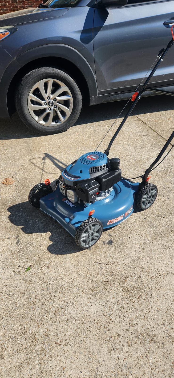 SENIX 21'' Self Propelled Gas Lawn Mower 170 cc, 6-Position Cutting, 3-in-1 customer photo 2