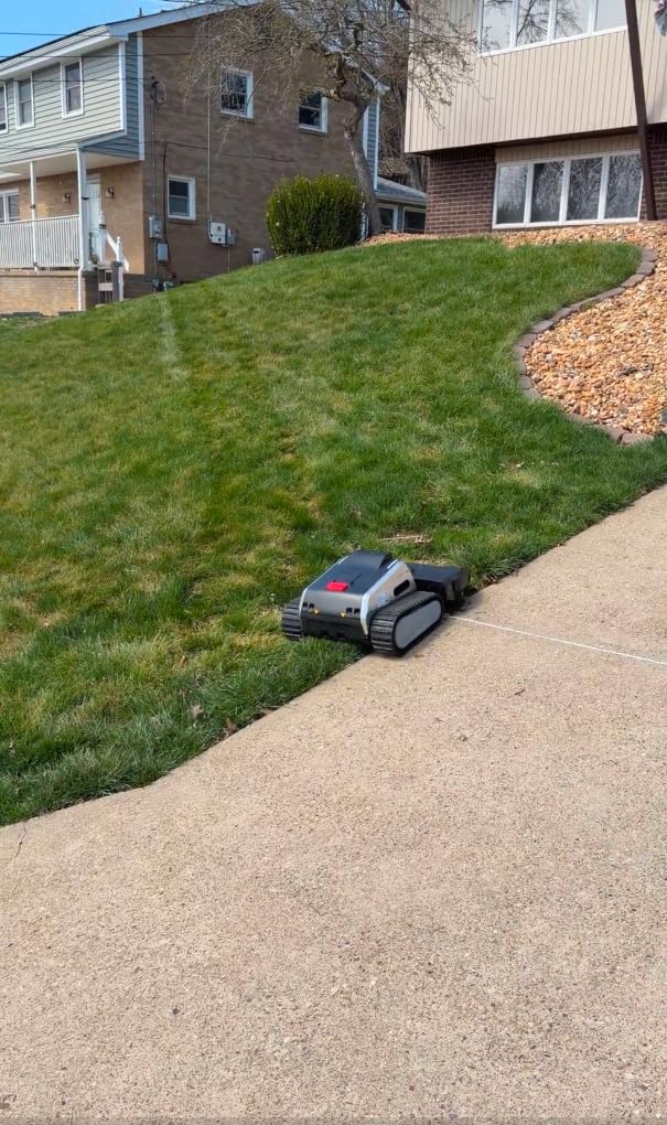 Lymow One Plus Robot Lawn Mower, Wire-Free RTK+Vision Navigation, 1.73 Acres Daily Coverage, 100% Slope (45°) Climbing, 1.2