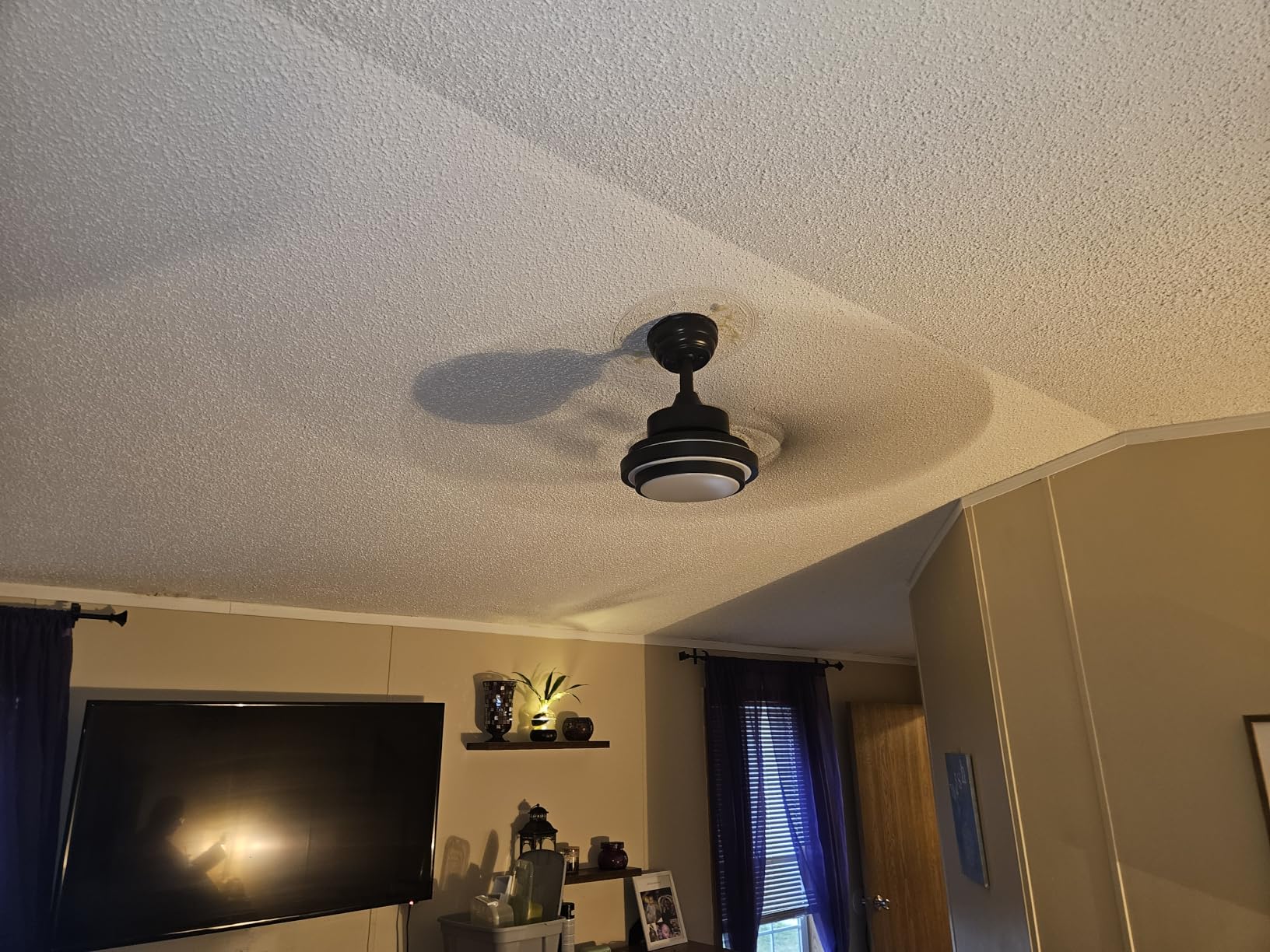 Depuley 72-Inch Ceiling Fans with Lights: Large Ceiling Fans Dual Finish 8 Blades - Rustic Ceiling Fan with Remote Control for Farmhouse Living Room Outdoor Porch Noiseless (Black Walnut) customer photo 2