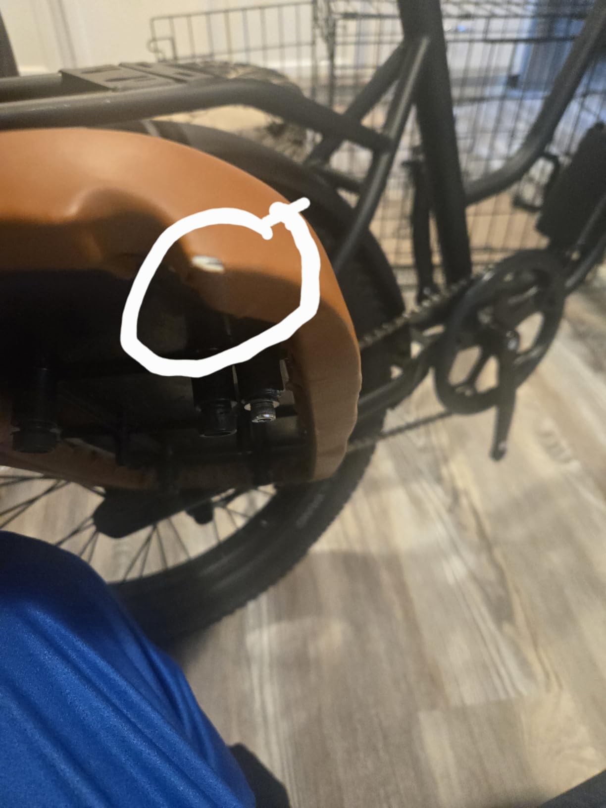 Electric Bike for Adult with Rear Seat & Front Basket, Peak 1000W Ebike - 48V 13Ah - 2 Seats Commuting Electric Bicycle - F/R Disc Brake - Front Fork Shock Absorption-20 x3.0 Fat Tire customer photo 2