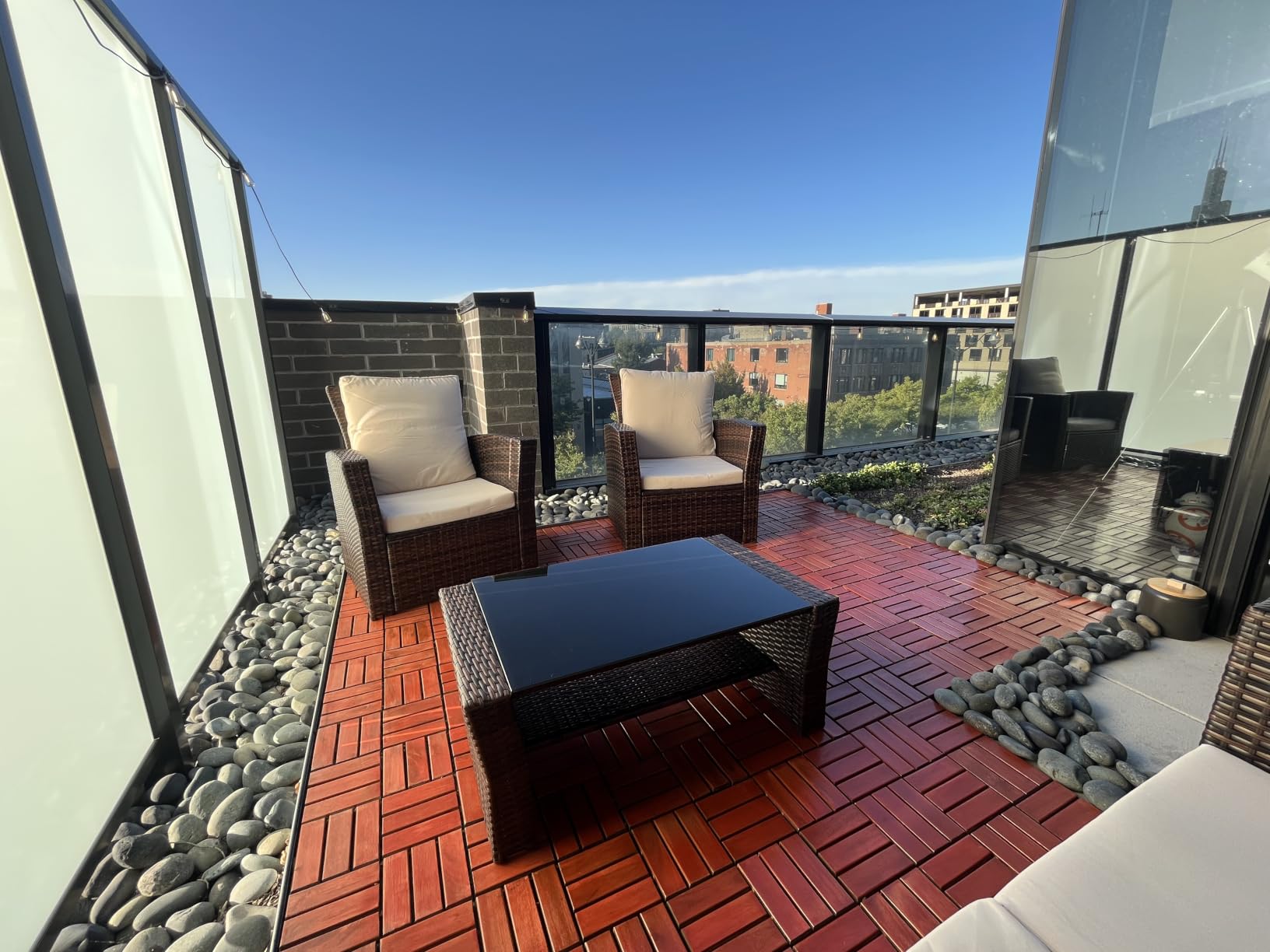 Wisteria Lane 4 Piece Outdoor Wicker Patio Furniture Set for All Weather customer photo 2