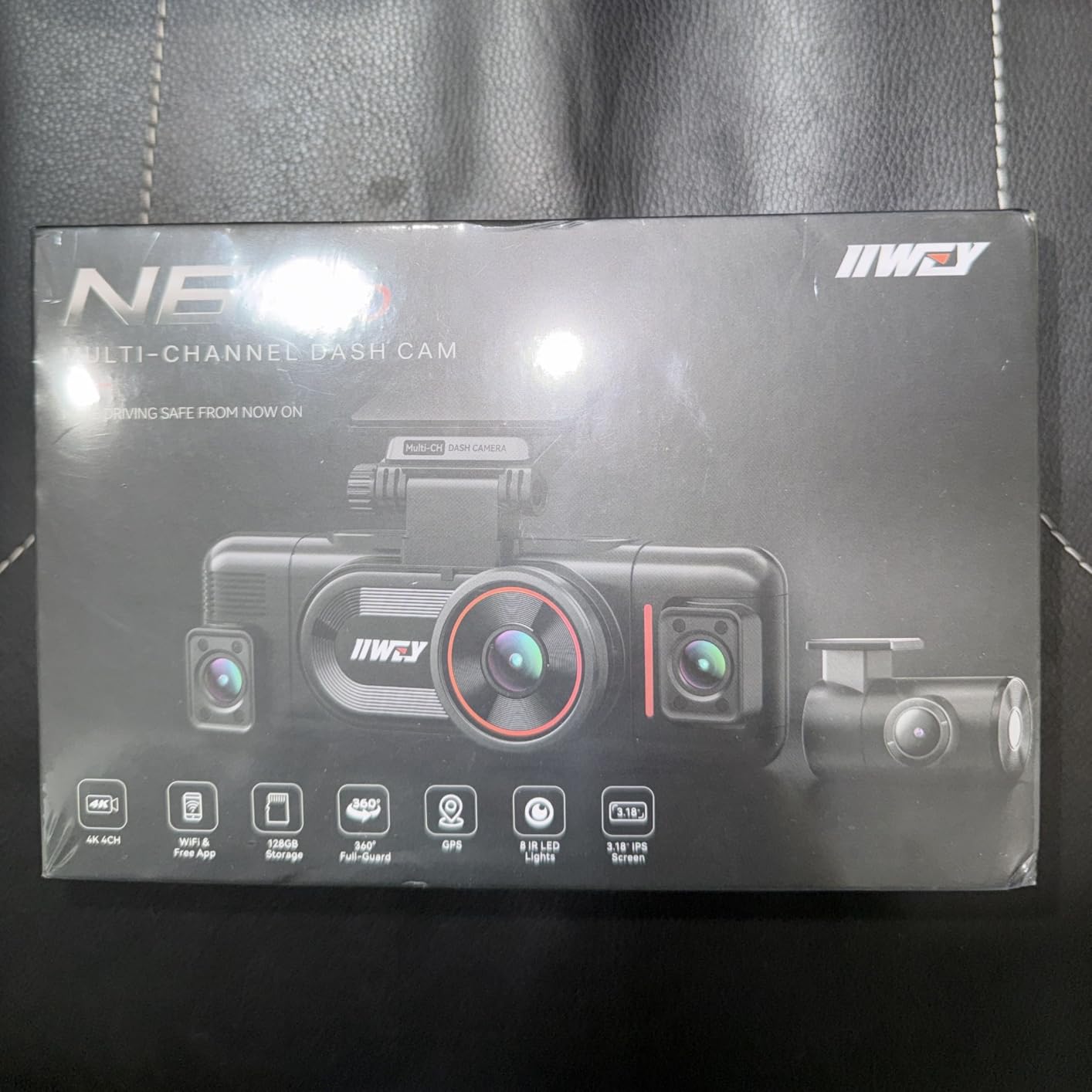 IIWEY N6 PRO 4K STARVIS 2 4-Channel Dash Cam 360° View, Free 128GB Card customer photo 1