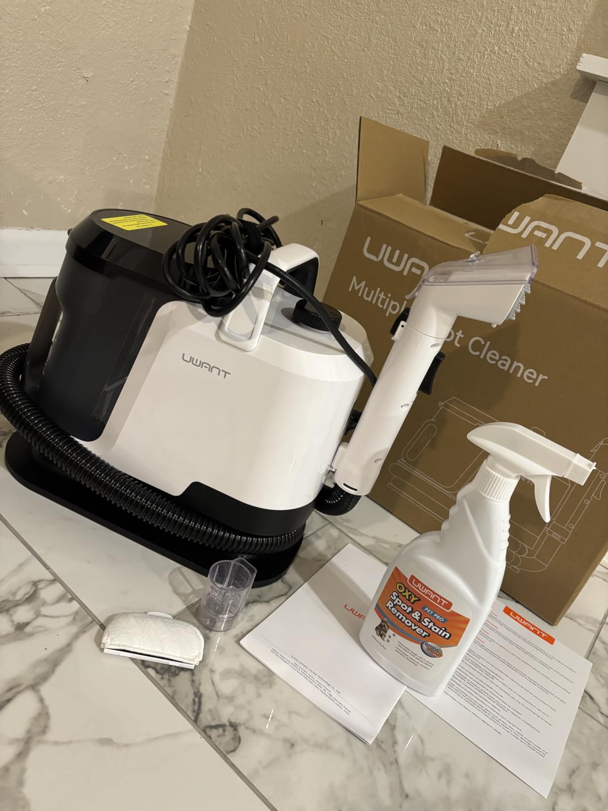 Uwant 18Kpa Upholstery Cleaner Machine with Pet Pro Cleaner&Tools Set of 1 customer photo 2
