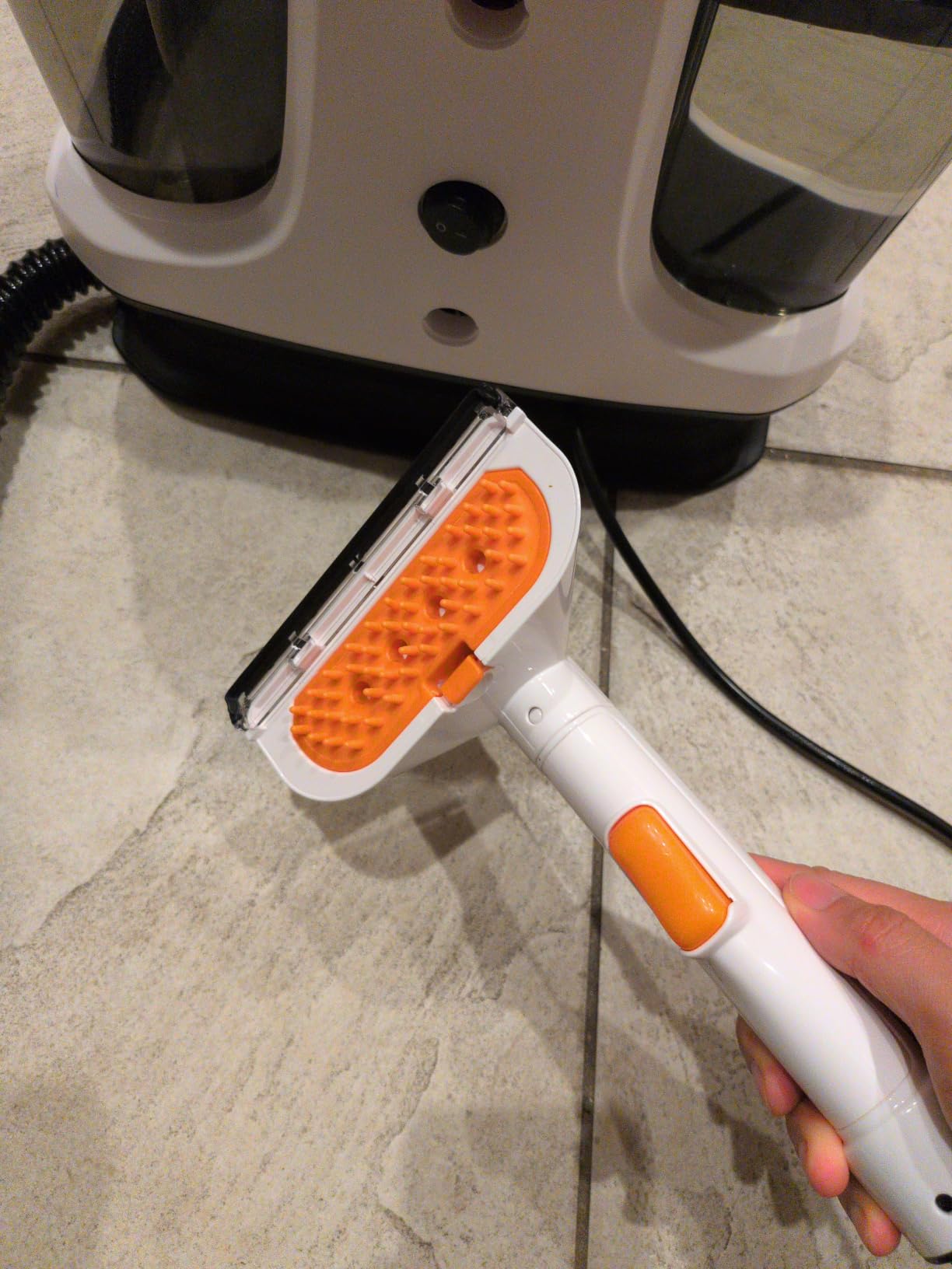 Starrybot Upholstery Cleaner Machine, 18Kpa Pet Stain Extractor(White blue) customer photo 2