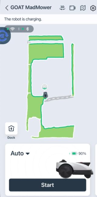 ECOVACS Goat O1000 LiDAR PRO Robot Lawn Mower, Wire-Free Robotic Lawn Mower with Dual-LiDAR Navigation, Built-in Edge Trimming, AI Obstacle Avoidance, App Control, for Lawns Up to 1/4 Acre customer photo 2
